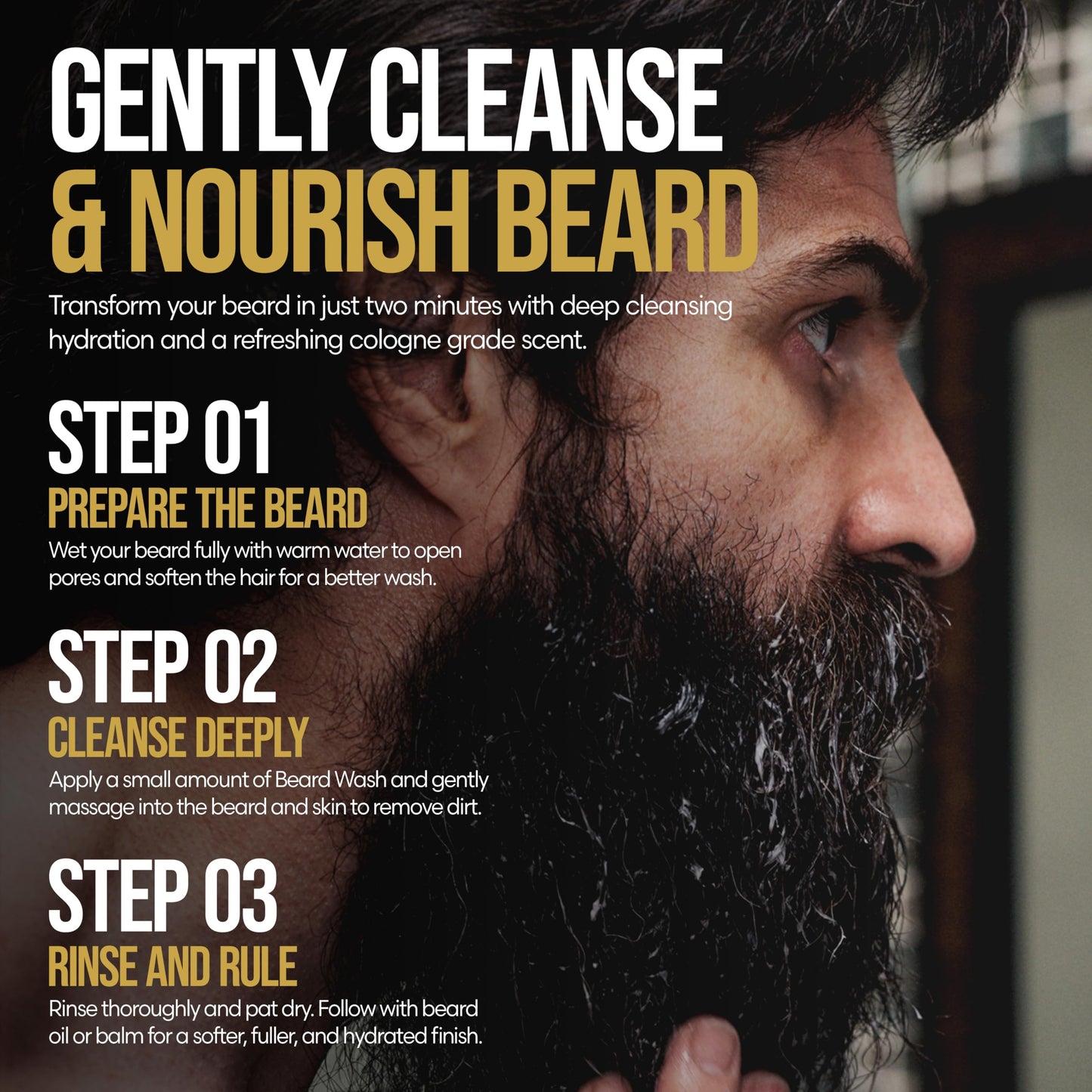The Beard Struggle Radiance Beard Wash - Platinum Collection, Aesir’s Triumph - Cleanse, Nourish & Soften - Beard Cleanser for Men (8 fl oz) Beauty and Personal Care The Beard Struggle