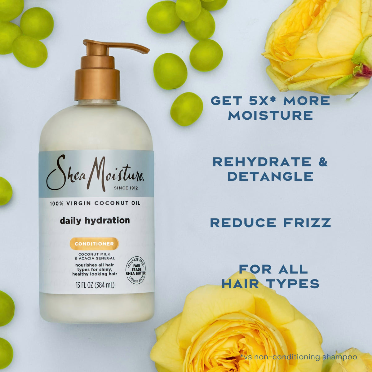 SheaMoisture 100% Virgin Coconut Oil Daily Hydration Conditioner, 13 Ounce Beauty & Personal Care Shea Moisture