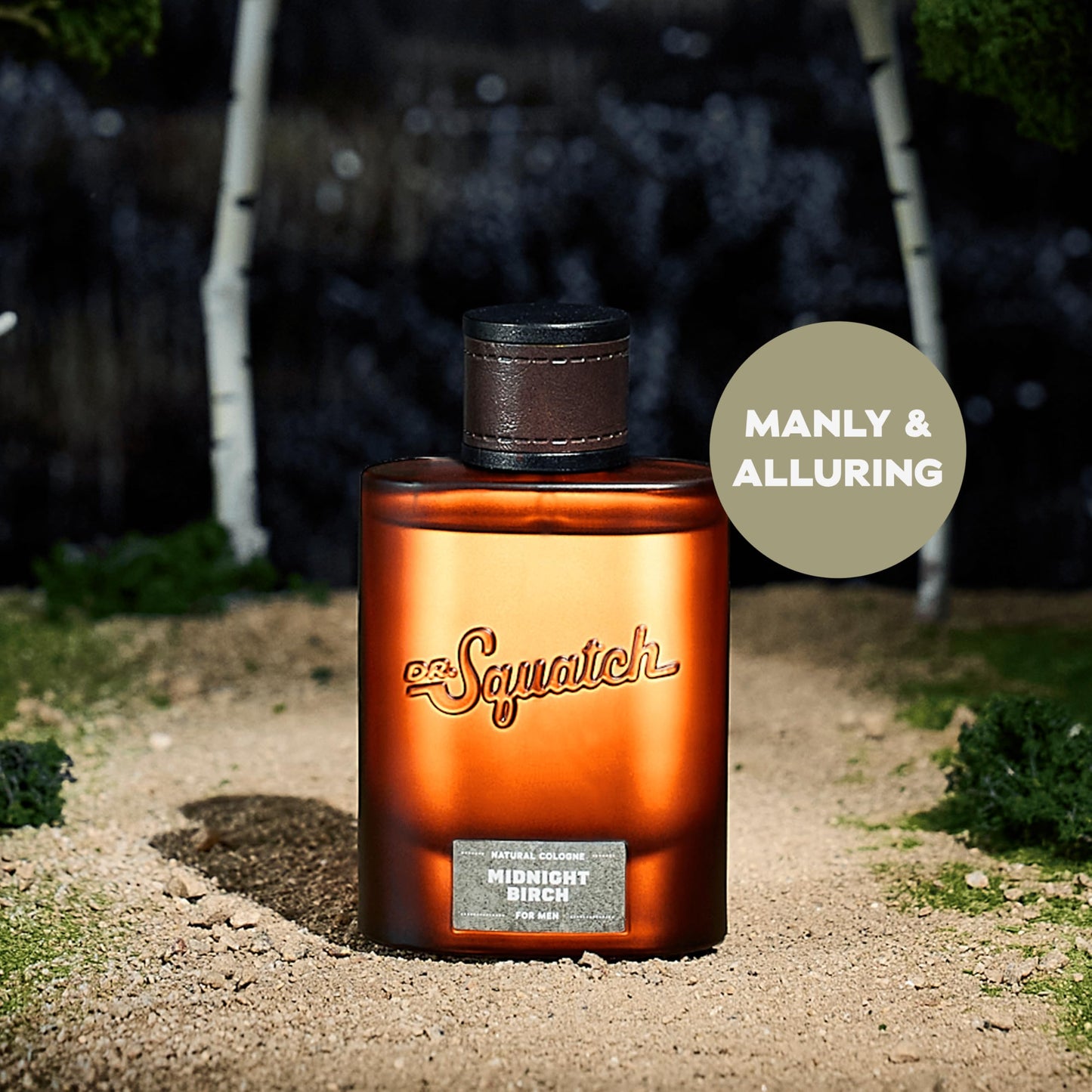Dr. Squatch Natural Cologne for Men - Scent-Lock Technology and Sustainably-Sourced Ingredients - Midnight Birch Cologne (1.7 fl oz) Beauty & Personal Care Dr. Squatch