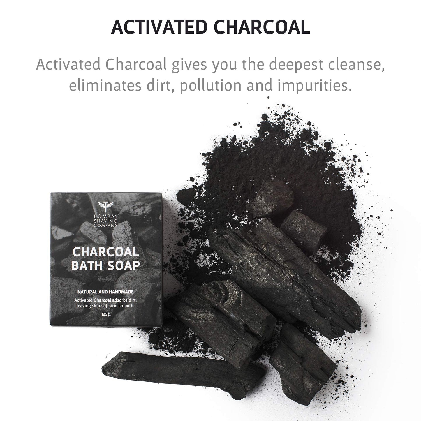 Bombay Shaving Company Deep Cleansing Charcoal Bath Soap, 125 g Beauty & Personal Care Bombay Shaving Company