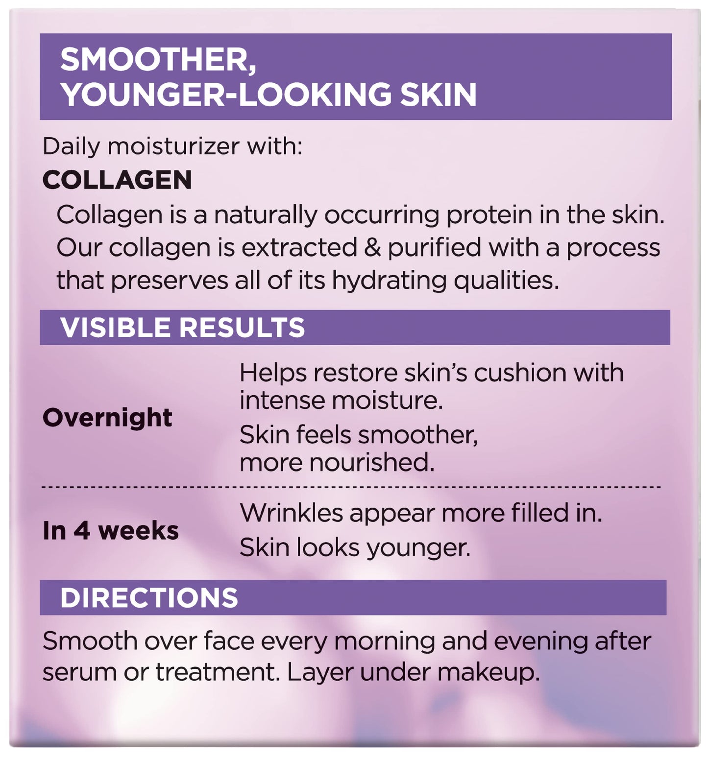 L’Oreal Paris Collagen Daily Face Moisturizer, Anti Aging Face Cream to Reduce Wrinkles and Provide Intense Hydration, 1.7 oz Beauty & Personal Care L'Oreal Paris