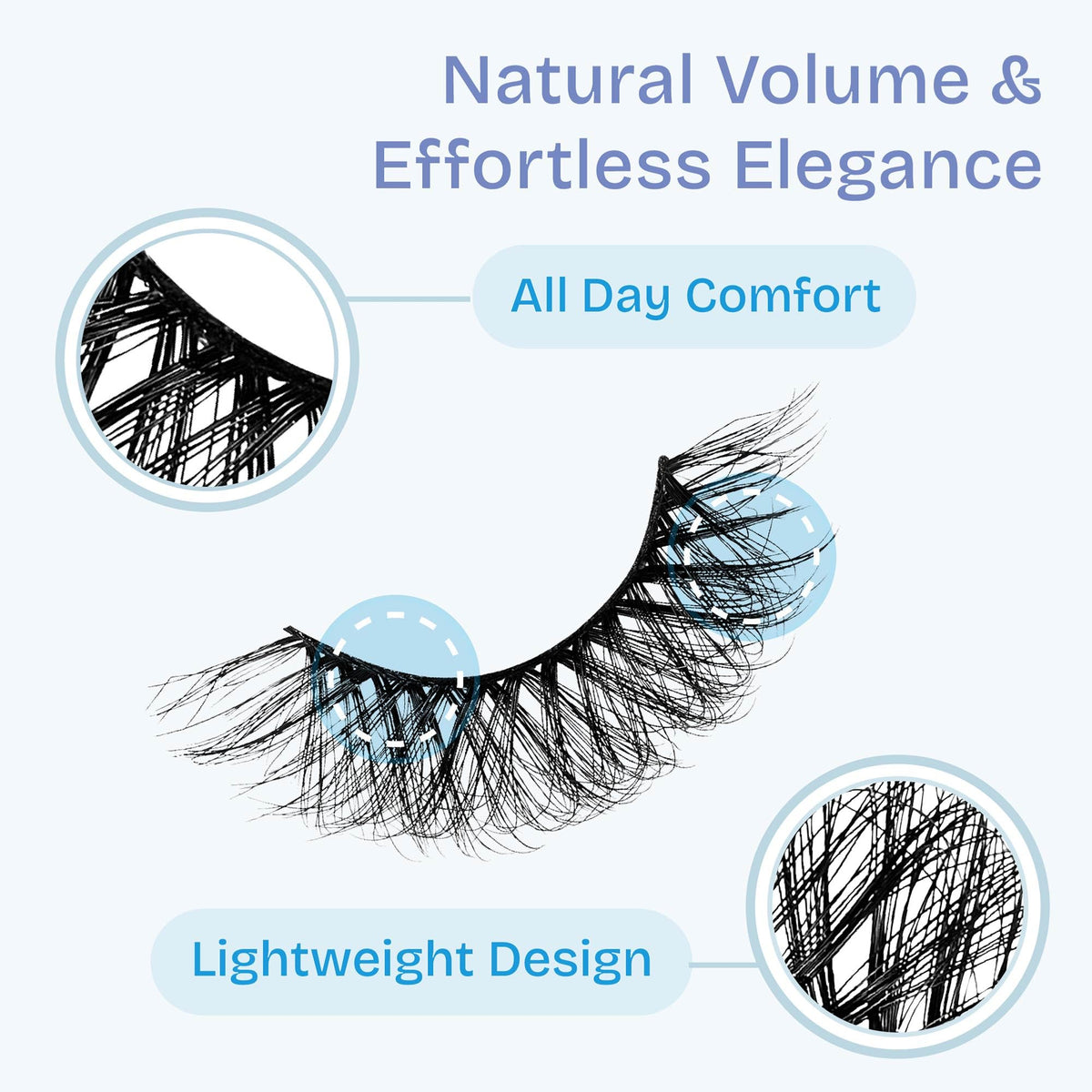 Broadway False Lashes Multipack, Faux Mink Wispy Volume Strip Eyelashes, Natural Look for Daily & Glam Wear, 5 Pairs Fluffy & Lightweight Cat Eye