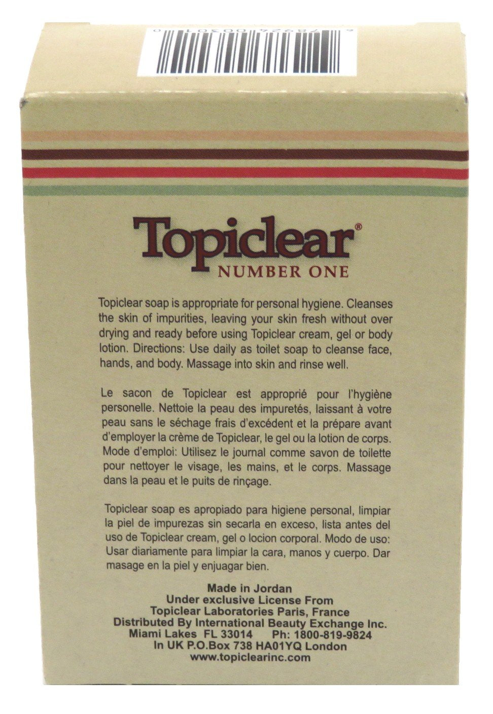 Topiclear Number One Soap 3 Ounce Boxed (88ml) (2 Pack) Beauty & Personal Care Topiclear