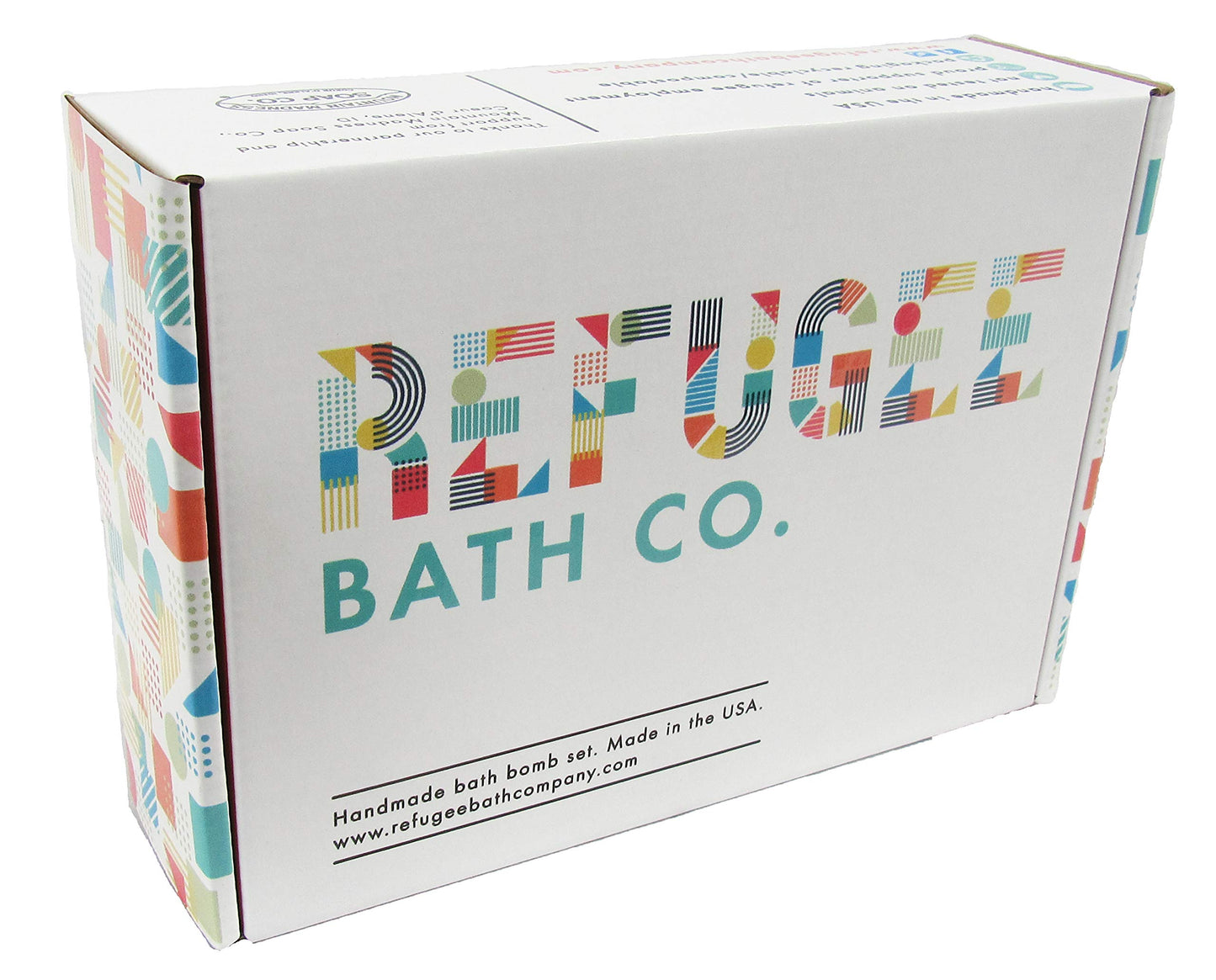 Refugee Bath Co. Variety Pack Bath Bombs Tea Tree and Eucalyptus Essential Oils Cocoa Butter Support Refugee Employment in USA (12 Pack) Beauty & Personal Care Refugee Bath Co.