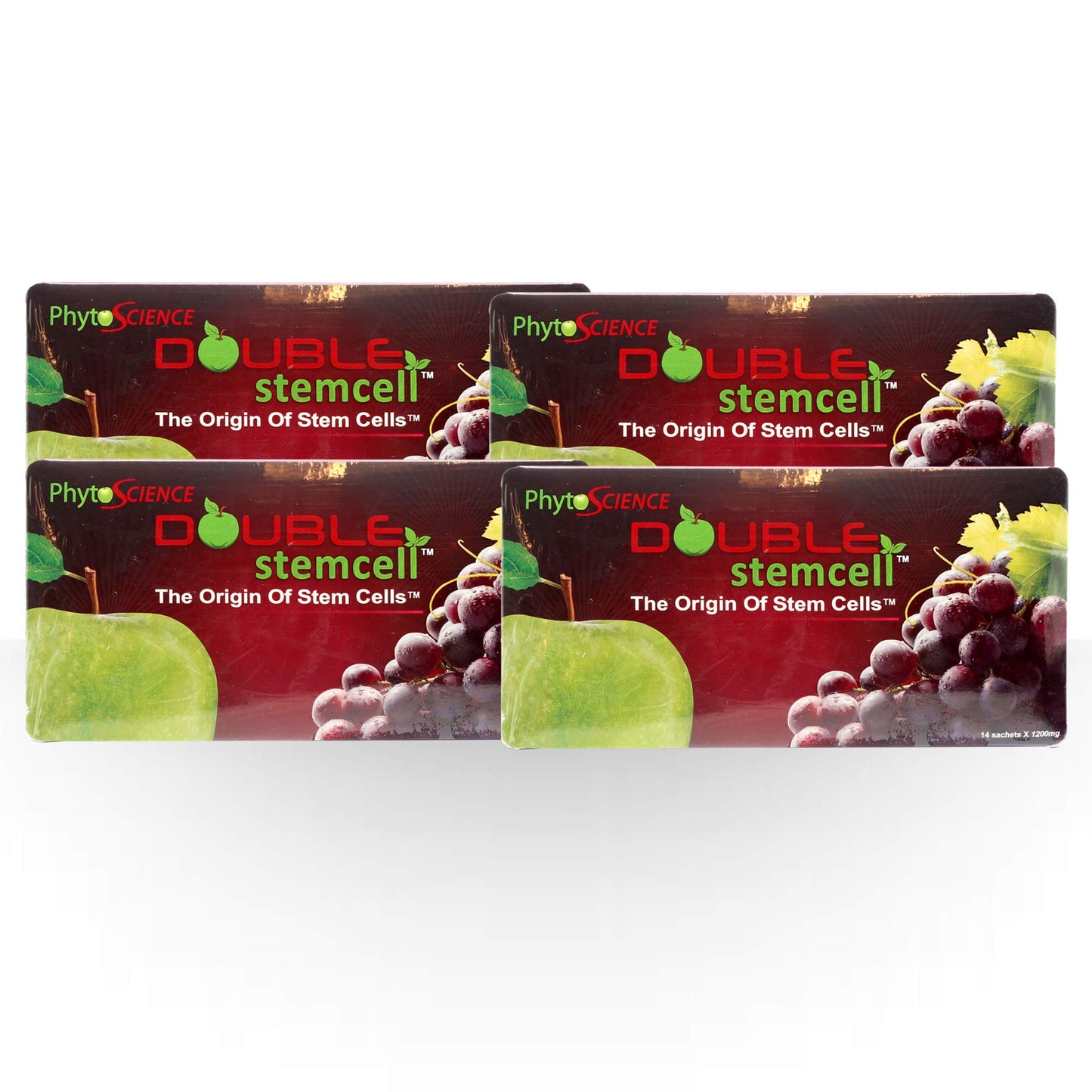 4 Packs Phytoscience Double Stem Cell Anti Aging Acne Treatment Supplement Acai Berry Extract Blueberry Reduce Wrinkles Pores Pimples Fine Lines Skin Beauty & Personal Care phytocelltec