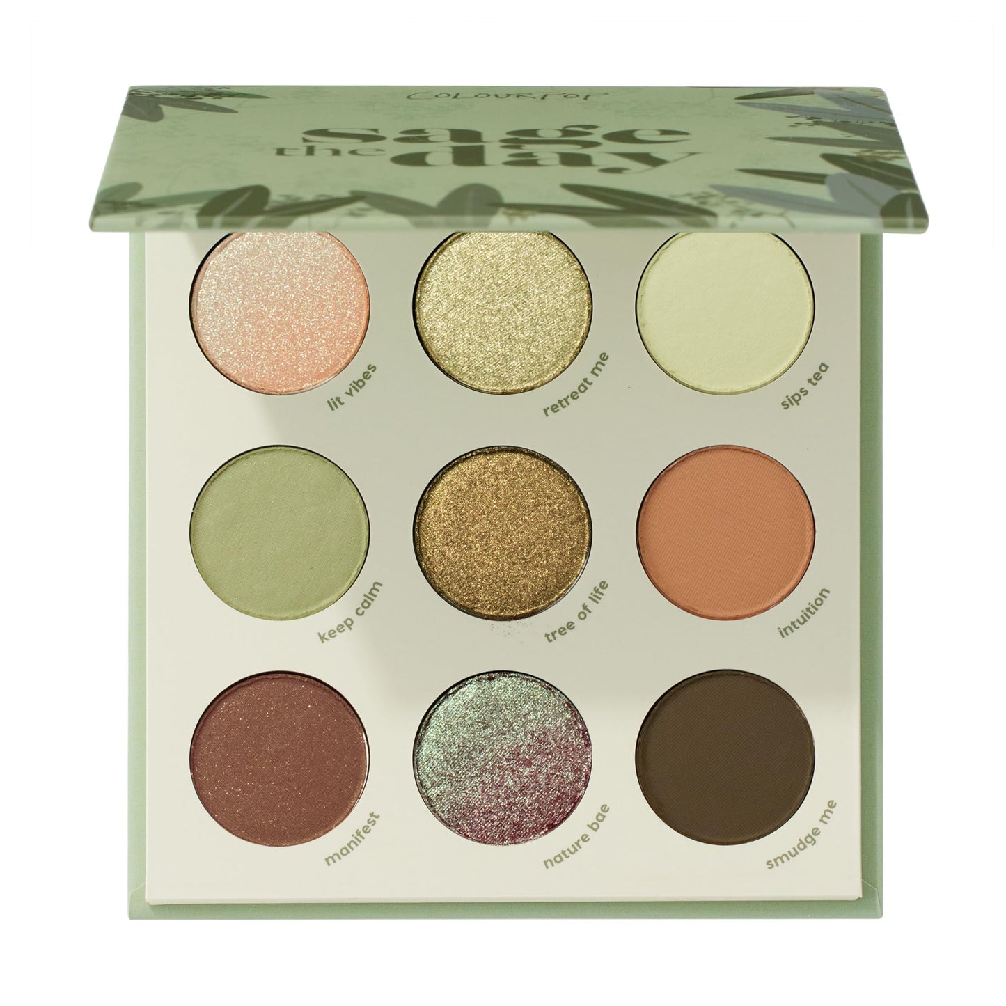 ColourPop Sage the Day Eyeshadow Palette - Sage & Olive Palette with Metallic and Matte Finishes - High-Pigment Eye Makeup with a Long-Wearing Formula Beauty & Personal Care ColourPop