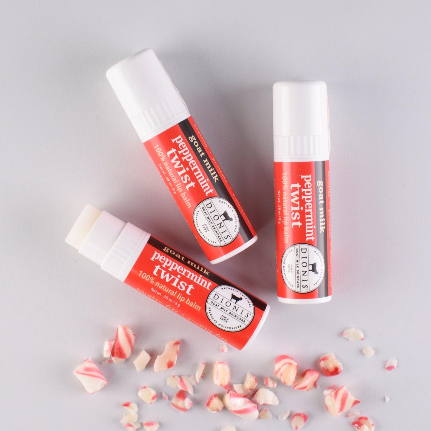 Dionis Goat Milk Lip Balm Peppermint Twist 0.28oz (Pack of 6) Beauty and Personal Care Dionis