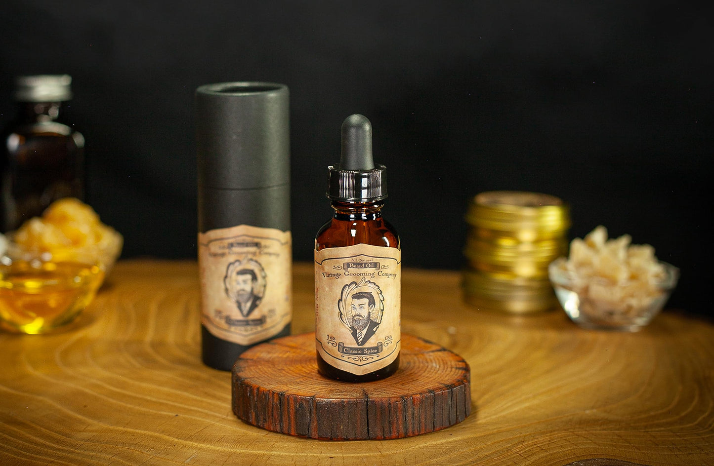 THE VINTAGE GROOMING CO. Classic Spice Beard Oil (1oz) All-Natural Beauty & Personal Care THE VINTAGE GROOMING CO.
