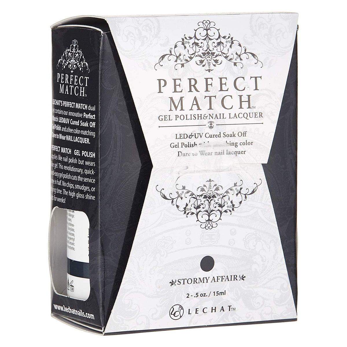 LeChat Perfect Match Gel Polish, Stormy Affair, 0.5 Ounce (PMS186)