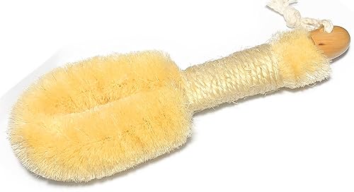 Quality SISAL All Natural Spa Dry Skin Brush with Off-White Cord Handle for Men & Women - 10" Length Beauty & Personal Care Mr.Cui'shop