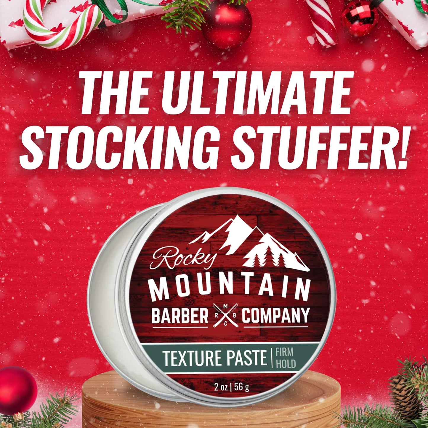 Rocky Mountain Barber Company Hair Paste for Men - Hair Styling Paste with Pliable Light-Firm Hold for All Hair Styles, Shine-Free Matte Finish - Easy Beauty & Personal Care Rocky Mountain Barber Company