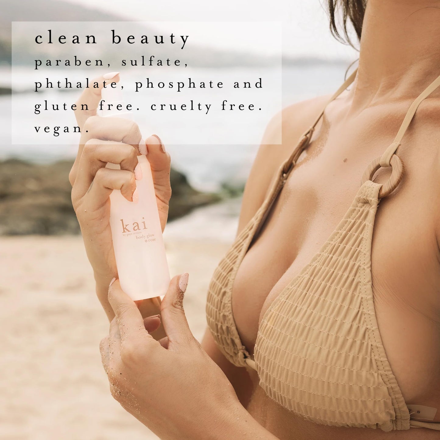 kai body glow rose, 4 Fl Oz, dry body oil with jojoba, chamomile, cucumber extracts, moisturizes and leaves a radiant glow with a fresh + clean Beauty & Personal Care kai