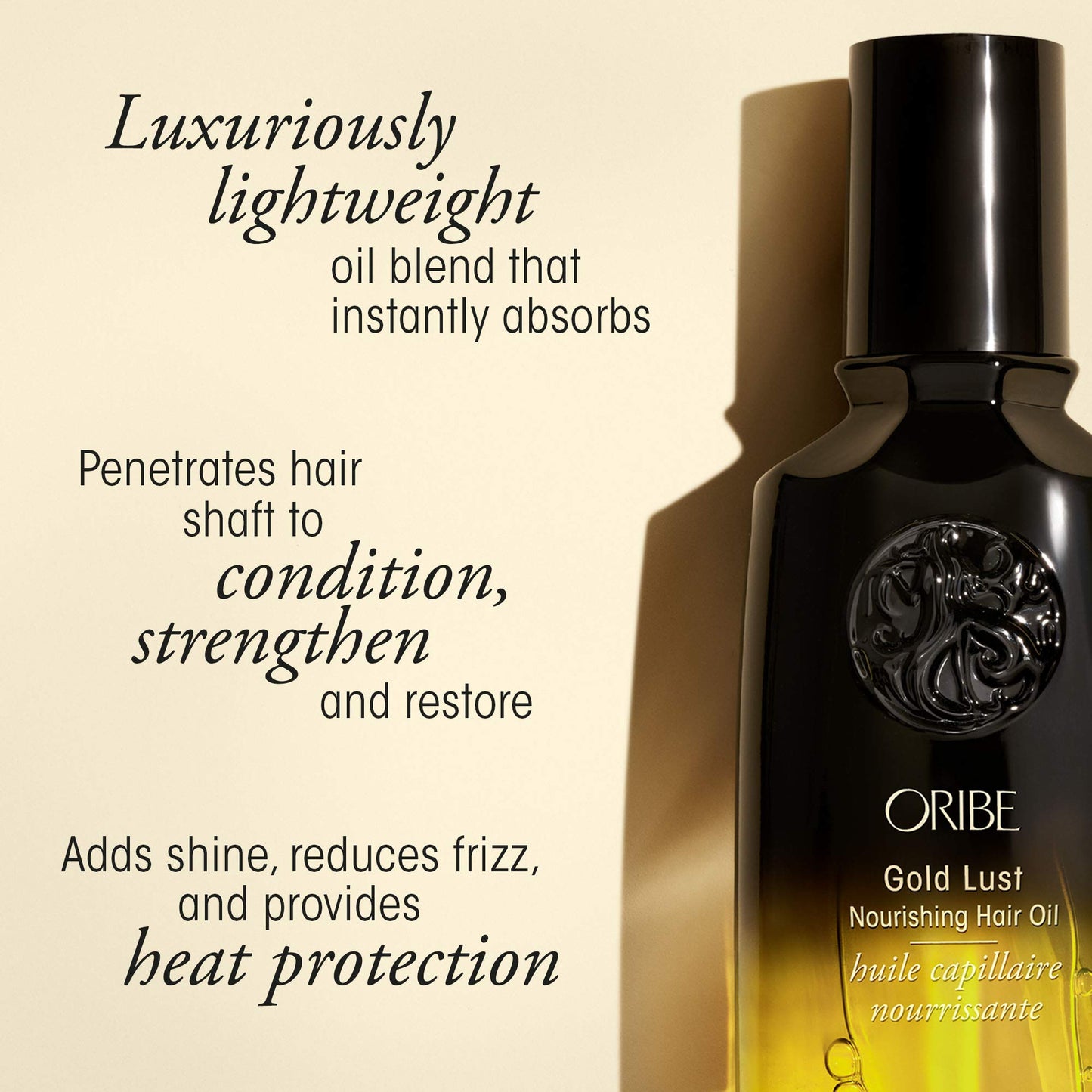 Oribe Gold Lust Nourishing Hair Oil, 3.38 Fl Oz (Pack of 1) Beauty & Personal Care ORIBE