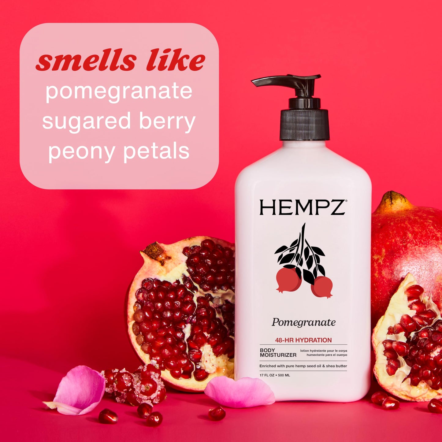 HEMPZ Pomegranate Body Lotion - Bright Citrus - Daily Moisturizing Cream - 17oz Beauty & Personal Care Hempz