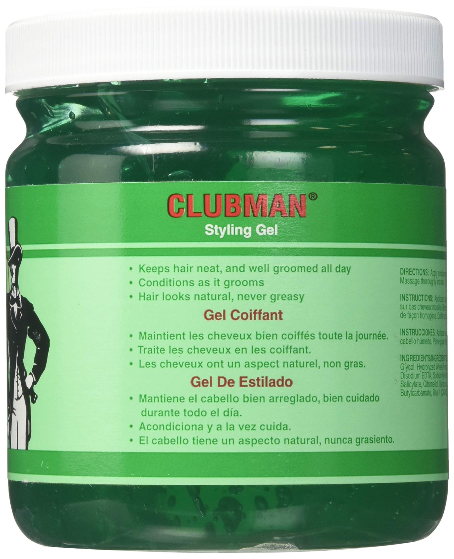 Clubman Styling Gel By Ed Pinaud for Men, 16 Ounce, Pack of 2 Beauty & Personal Care UiiWout fdsnb