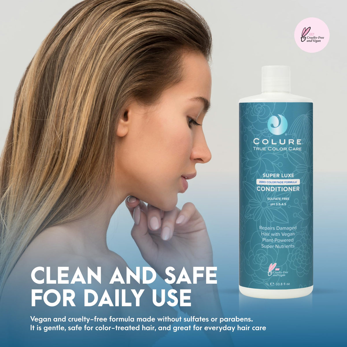 COLURE Super Luxe Conditioner 33 oz - Deep Nourishing Treatment for Aging Thick Coarse Curly Hair Anti Frizz Care
