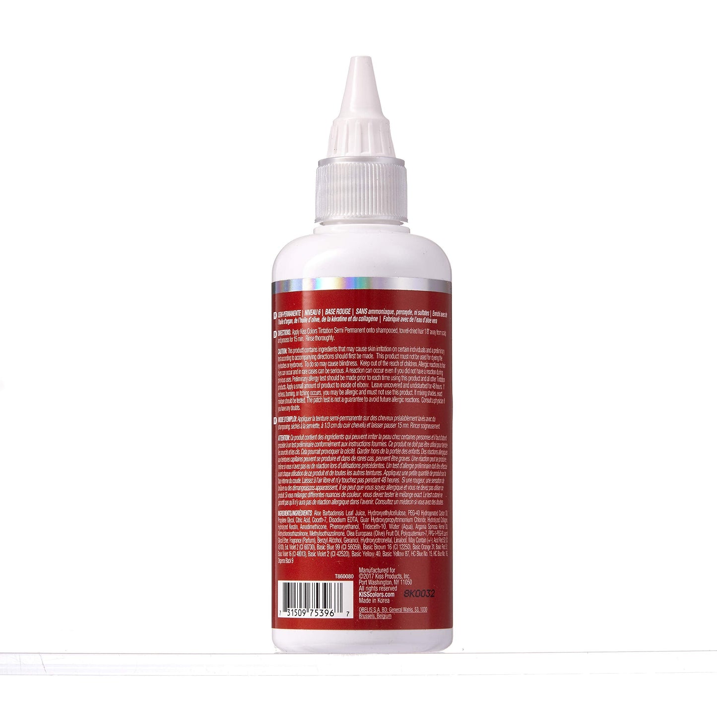 Red by Kiss Tintation Semi-Permanent Hair Color, Aloe Vera Water Based, Argan Oil, Olive Oil, Collagen & Keratin, Long-Lasting Color Dye (Cajun Spice Beauty & Personal Care Red by Kiss
