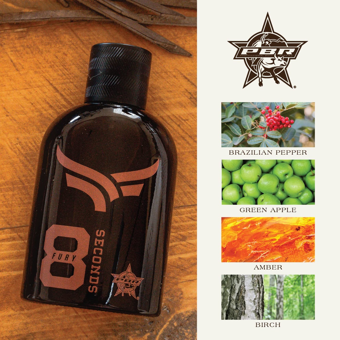 Tru Western PBR 8 Seconds Fury Men's Cologne, 3.4 fl oz (100 ml) - Warm, Intense, Vibrant Beauty & Personal Care Tru Fragrance Beauty