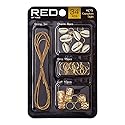 RED by KISS Hair Jewelry for Women Braids Dreadlock A Complete DIY Kit of Hair Charms Beads Cuffs Rings and Metallic Cords for Hair Decoration (Kit 1) Beauty & Personal Care Red by Kiss