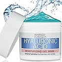 Advanced Clinicals Hyaluronic Acid Gel Facial Mask Skin Care Treatment, Brightening, Hydrating Anti Aging Face Mask & Moisturizer Helps Transform Dry Beauty & Personal Care Advanced Clinicals
