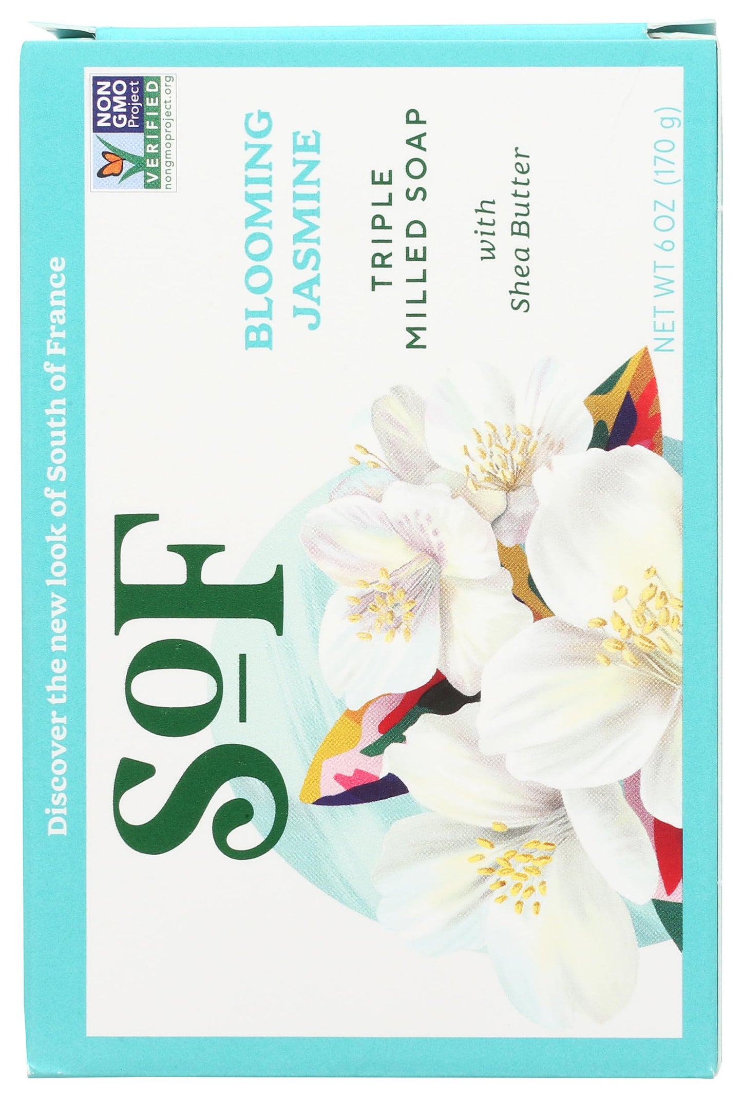 South Of France, Soap Bar Blooming Jasmine, 6 Ounce Beauty & Personal Care South Of France