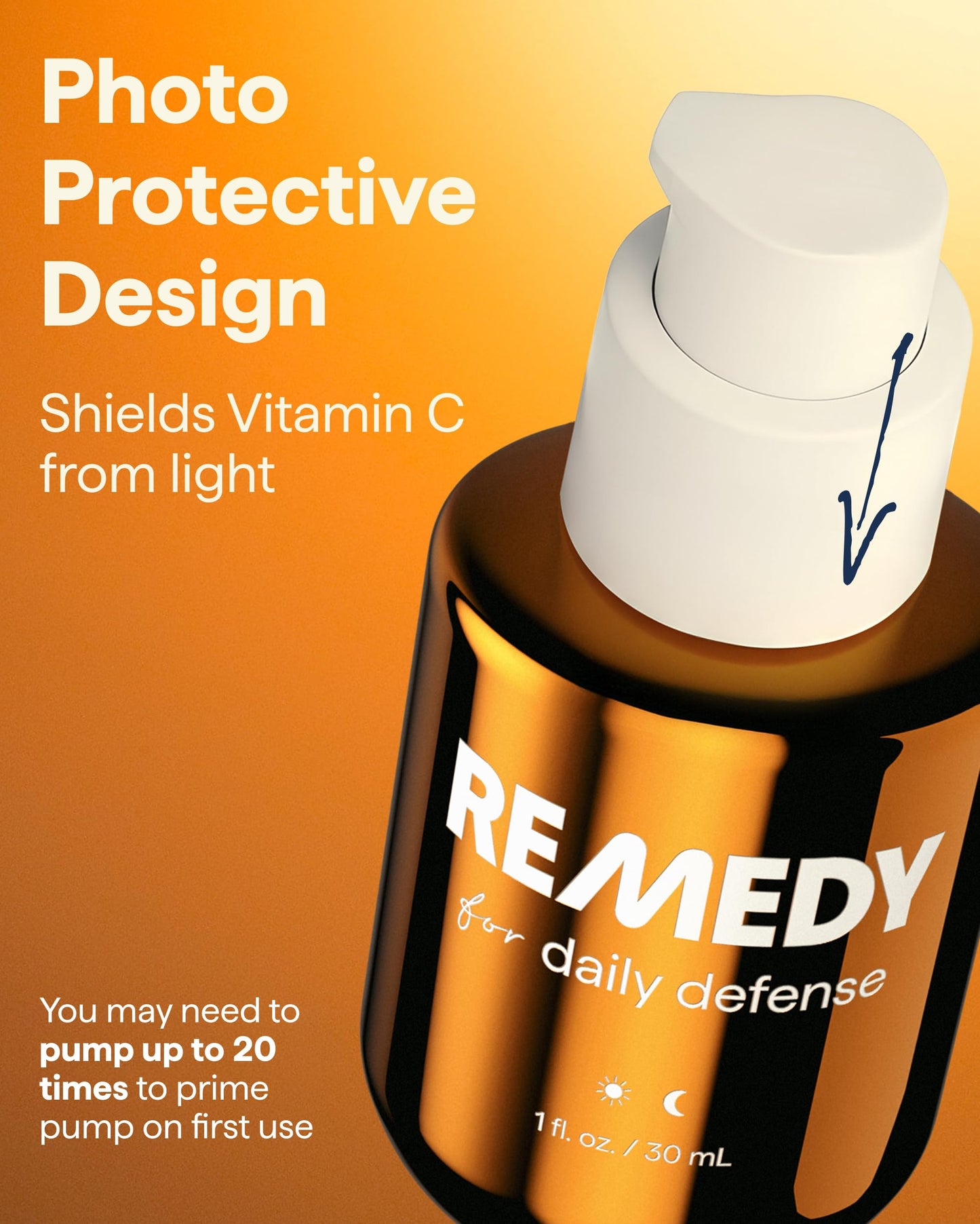 Remedy for Daily Defense | 15% Vitamin C Complex Brightening Serum | Stabilized Vitamin C with Next-Gen Antioxidants, Ferulic Acid, Ectoin | Fragrance Beauty and Personal Care Remedy Science