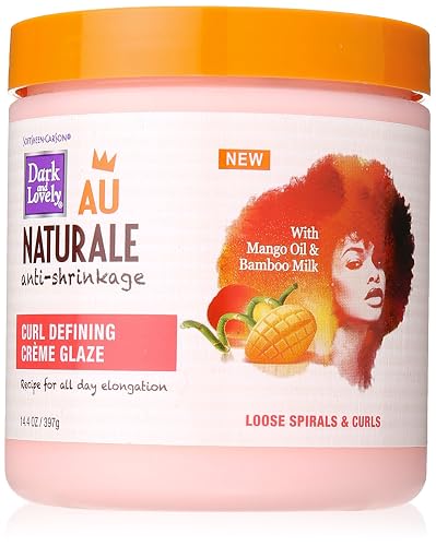 SoftSheen-Carson Dark and Lovely Au Naturale Anti-Shrinkage Curly Hair Products, Curl Defining Creme Glaze, Mango Oil and Bamboo Milk, Defines Loose Beauty & Personal Care SoftSheen