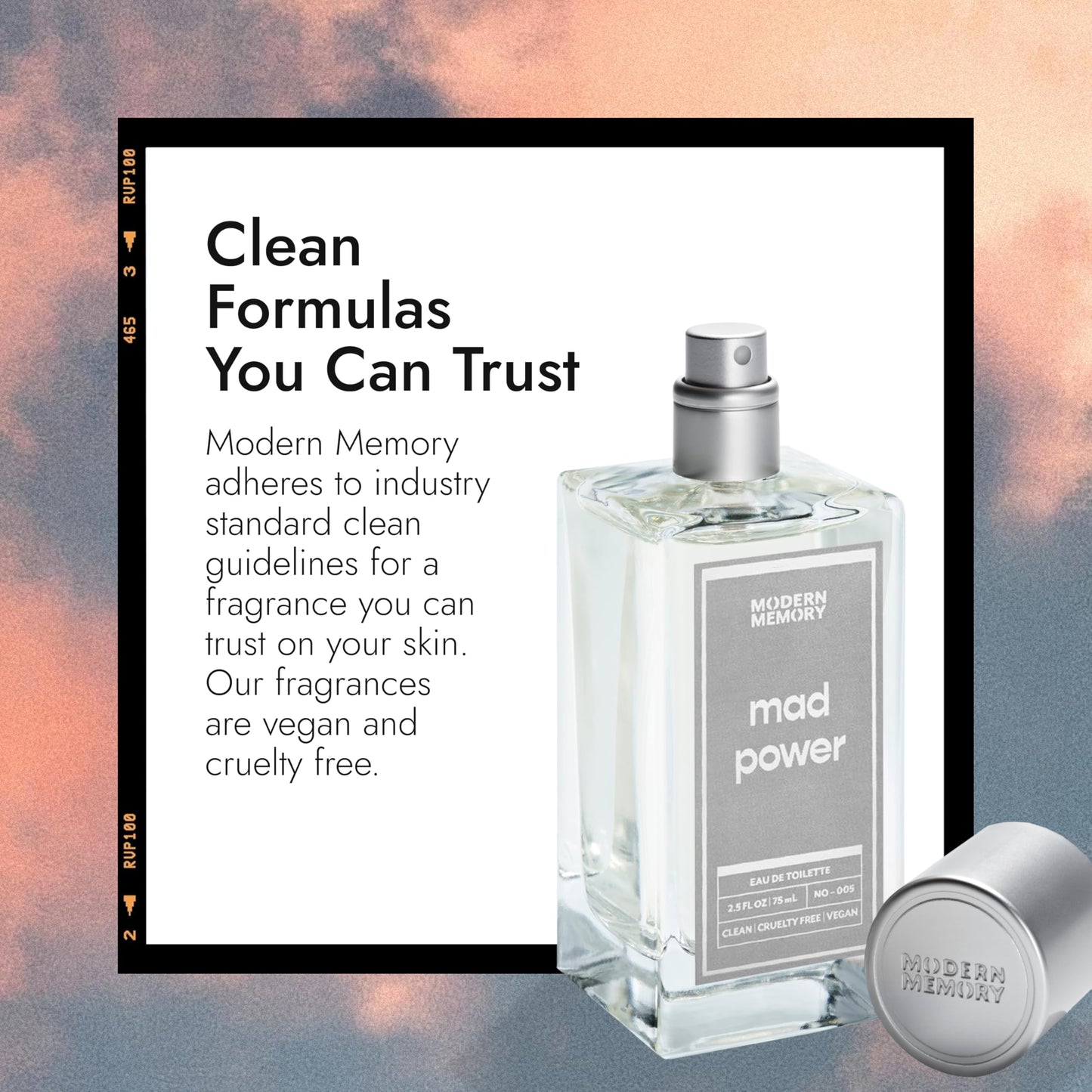 Modern Memory Mad Power Eau de Toilette for Men, 2.5 fl oz - Notes of Lemon, Black Pepper & Patchouli Beauty & Personal Care Modern Memory