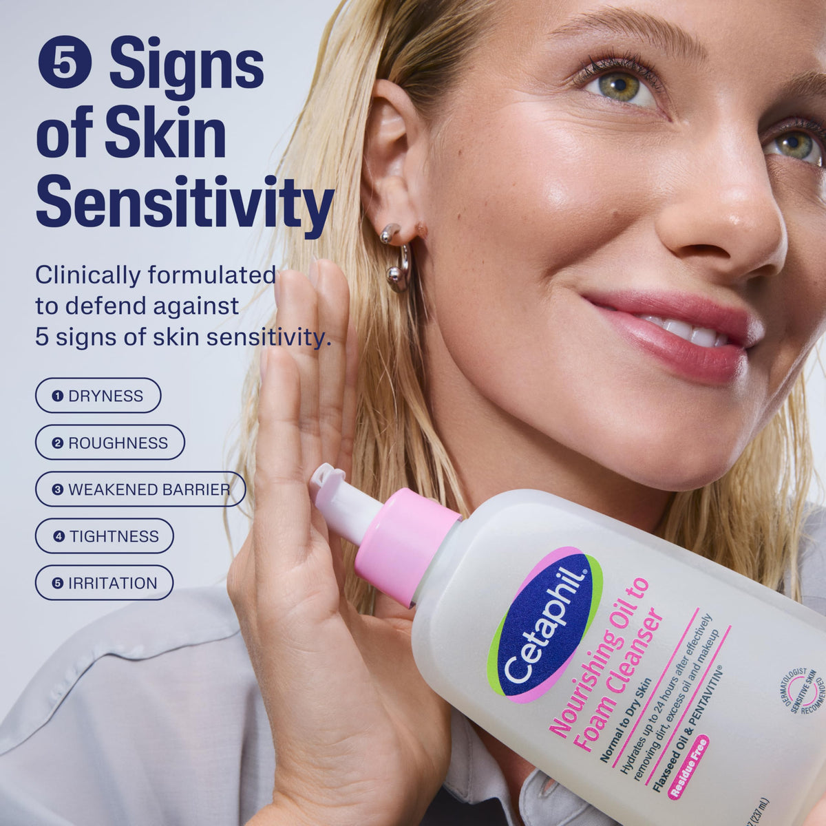 Cetaphil Nourishing Oil to Foam Facial Cleanser for Normal to Dry Skin, up to 24 Hour Hydration, 8 fl oz Beauty & Personal Care Cetaphil