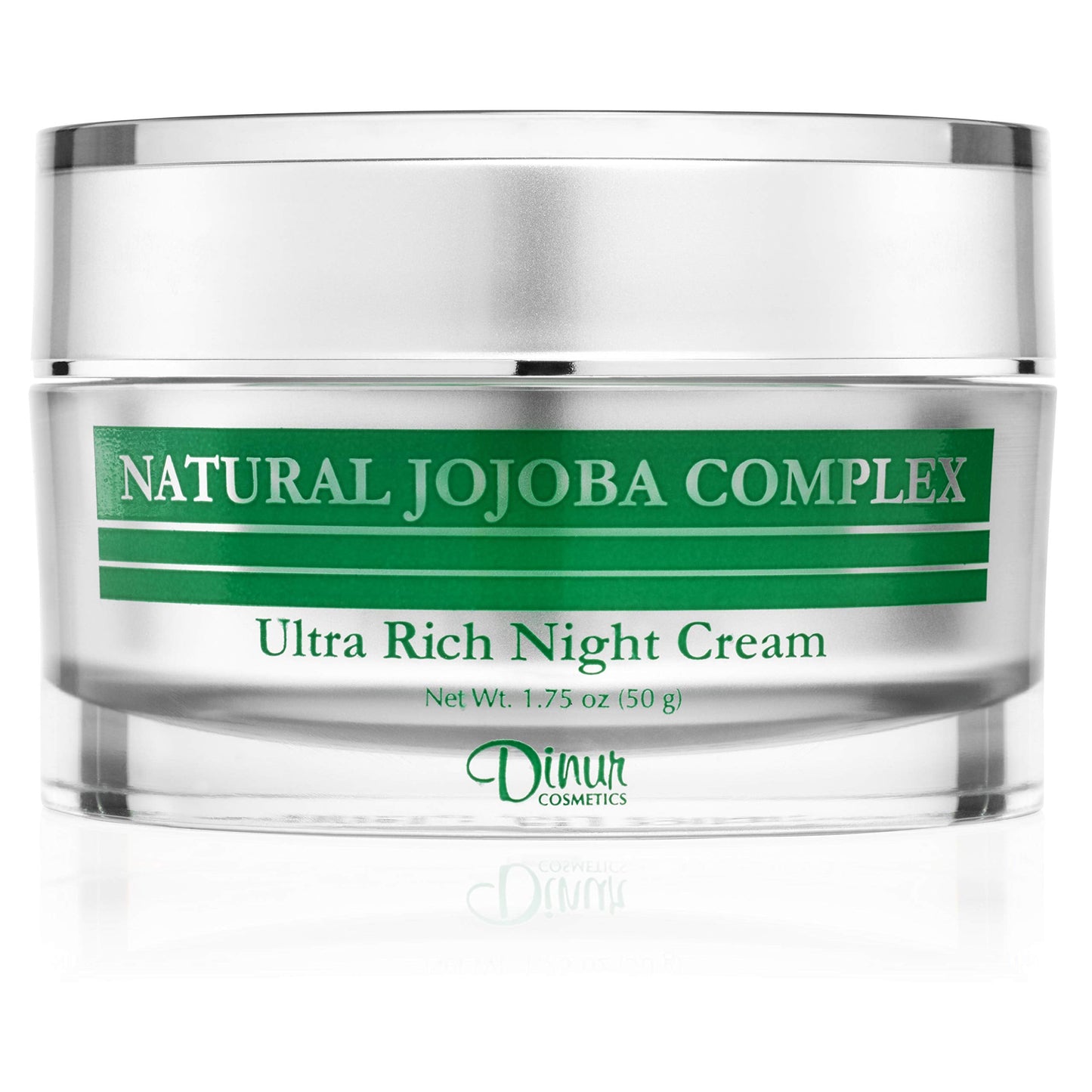 Dinur Cosmetics Natural Jojoba Complex Ultra Rich Night Cream Ultra Hydrating Moisturizer for Flakiness Dryness 1.75 oz/50 g Beauty & Personal Care Dinur Cosmetics