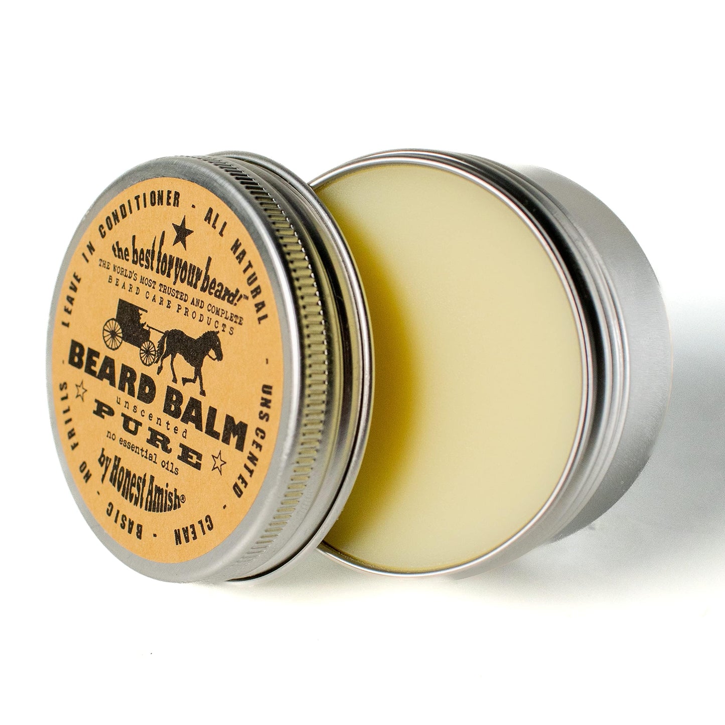 Honest Amish Beard Balm - New Large 4 Ounce Twist Tin Beauty & Personal Care Honest Amish