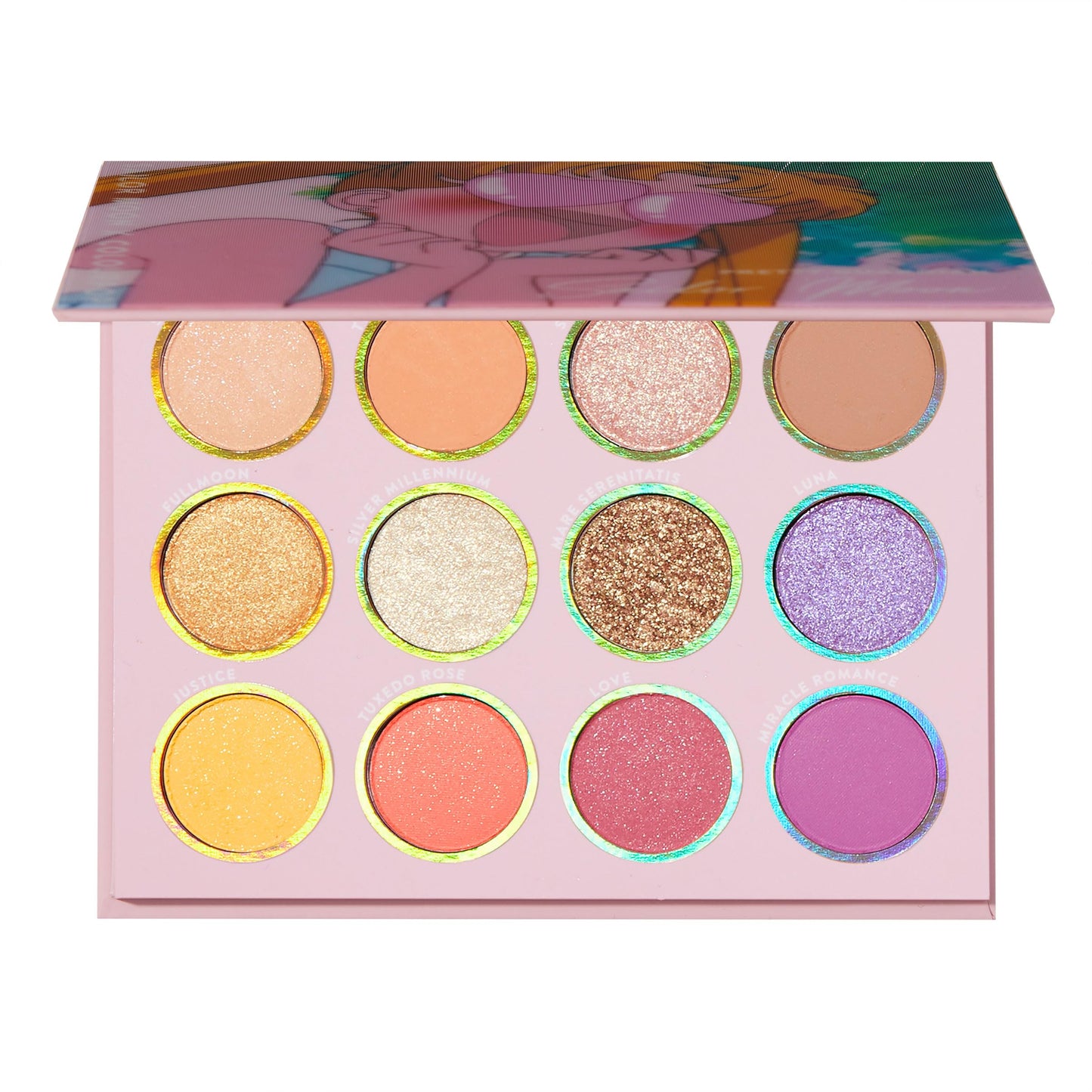 ColourPop x Sailor Moon Pretty Guardian Makeup Palette - Pastel Shadow Palette with Metallic & Matte Finishes - Buildable, Blendable & High-Pigment Beauty & Personal Care ColourPop