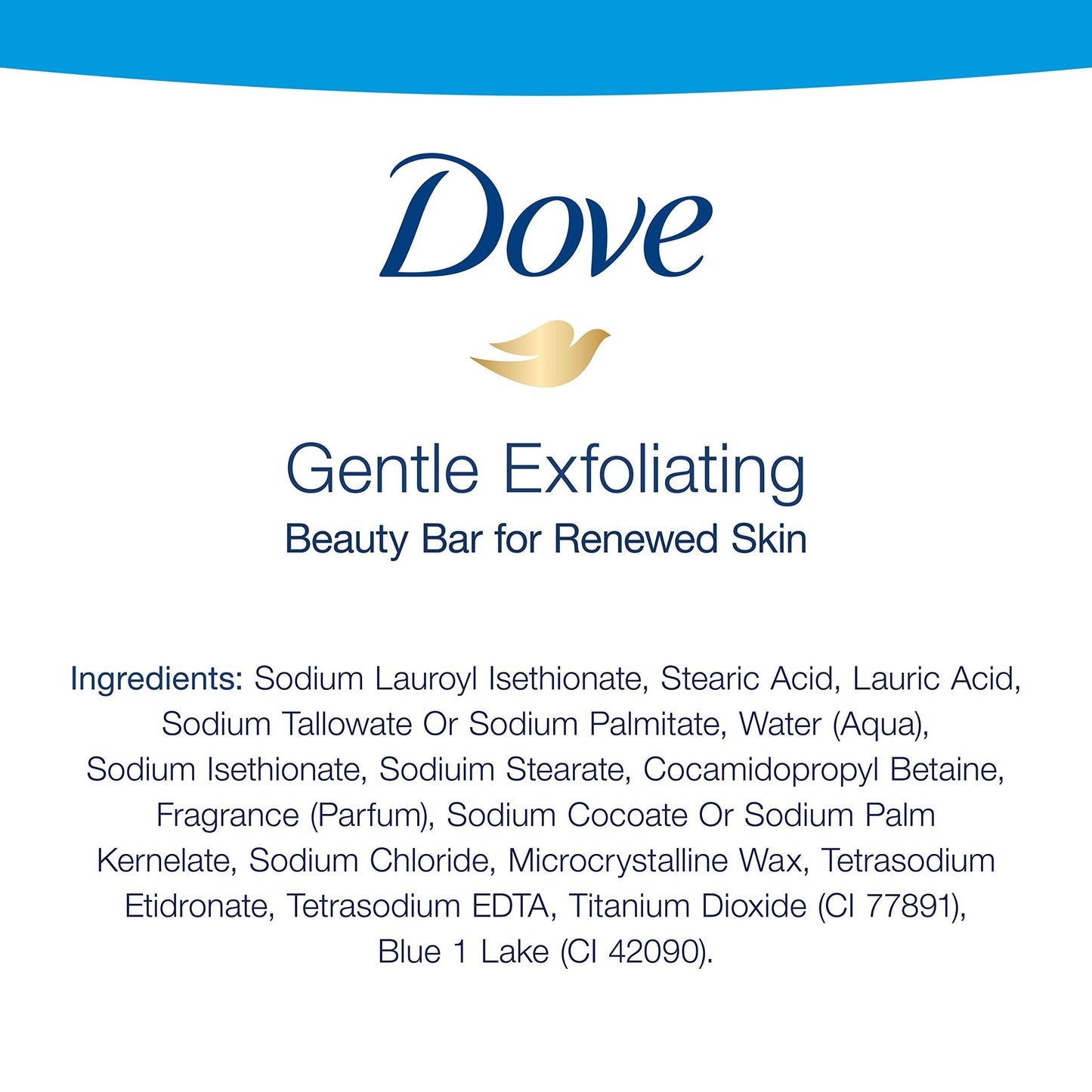 Dove Beauty Bar For Softer and Smoother Skin Gentle Exfoliating More Moisturizing Than Bar Soap 3.75 oz 10 Bars Beauty & Personal Care Dove