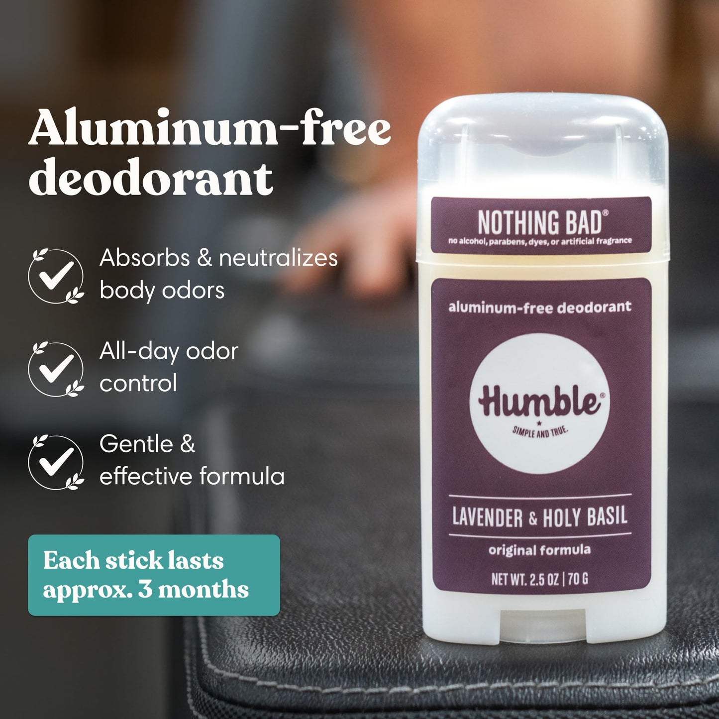 Humble Aluminum-Free Deodorant for Women & Men, Variety Pack - Clean & Fresh Natural Deodorant Stick with Essential Oils for Long-Lasting Odor Control Beauty and Personal Care HUMBLE SIMPLE AND TRUE.