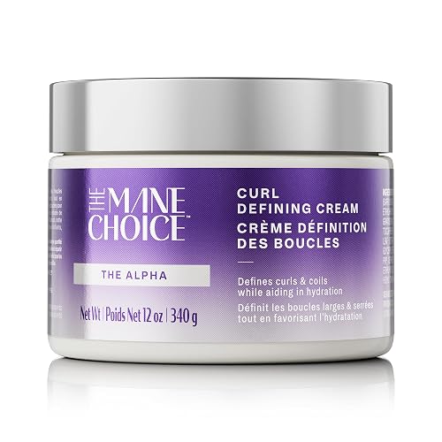 The Mane Choice The Alpha Curly As Can Be Curl Defining Cream,12 Oz, Defines, Hydrates & Smooths Frizz, Curl Cream For Coily, Wavy & Curly Hair Beauty & Personal Care The Mane Choice