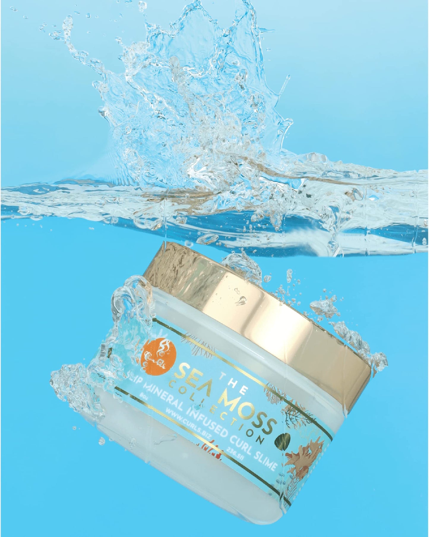 Curls Sea Moss Mineral Infused Slime Hair Jelly - Promotes Healthy Growth, Protects from Styling Damage, Delivers Shiny, Defined, Hydrated Hair - 8oz Beauty & Personal Care Curls