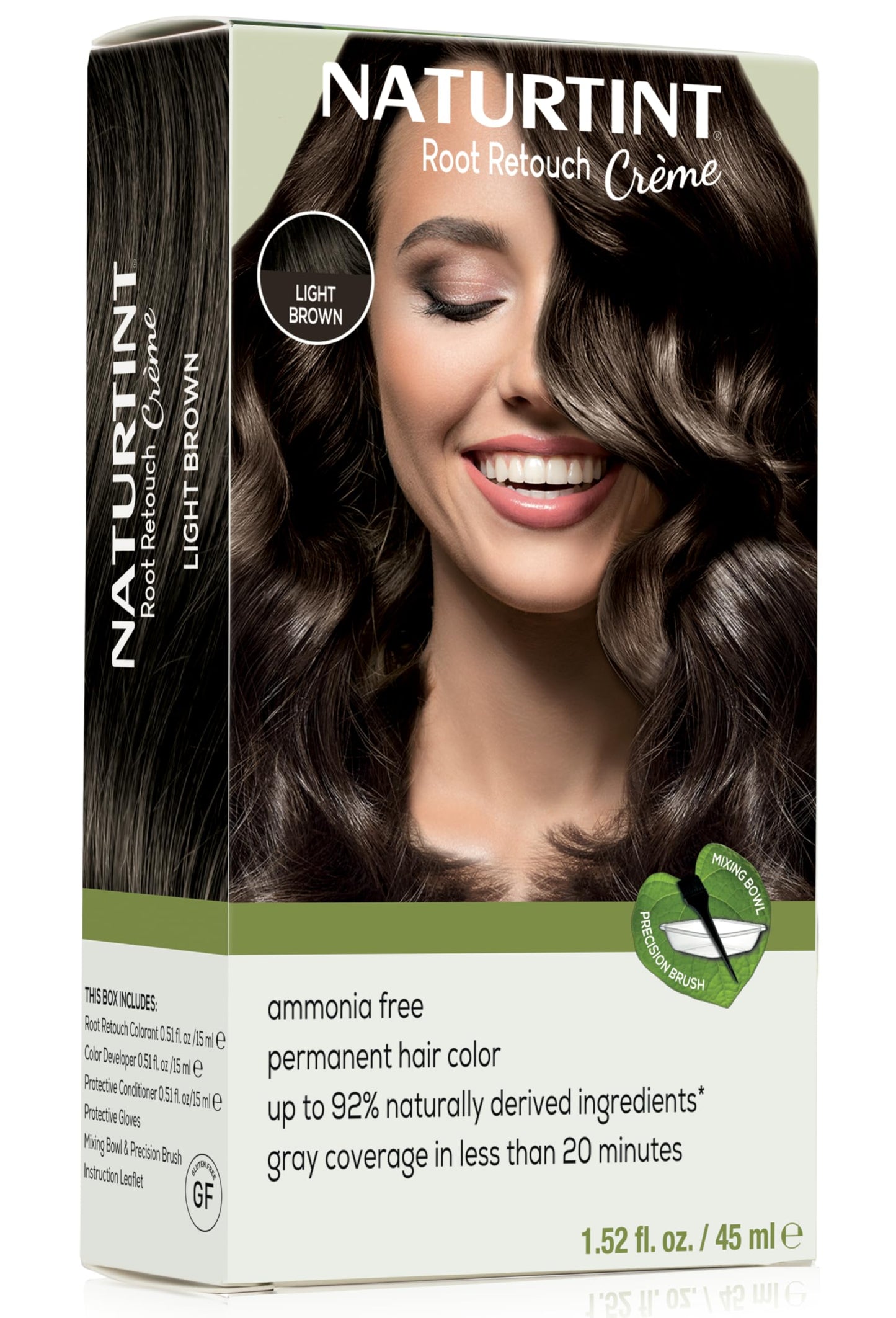 Naturtint Light Brown Root Retouch Crème Permanent Hair Color - Ammonia Free, Conceal Grays, No Artificial Scent, 1.52 Fl Oz Beauty & Personal Care Naturtint