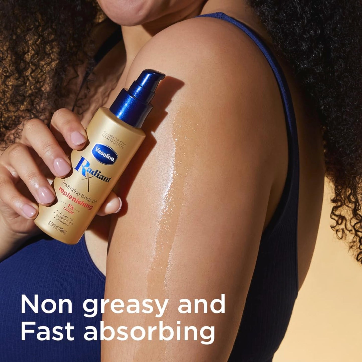 Vaseline Radiant X Replenishing and Hydrating Body Oil with 1% Lipids, Jojoba Oil, Coconut Oil, & Vitamin E 3.7 oz Beauty & Personal Care Vaseline