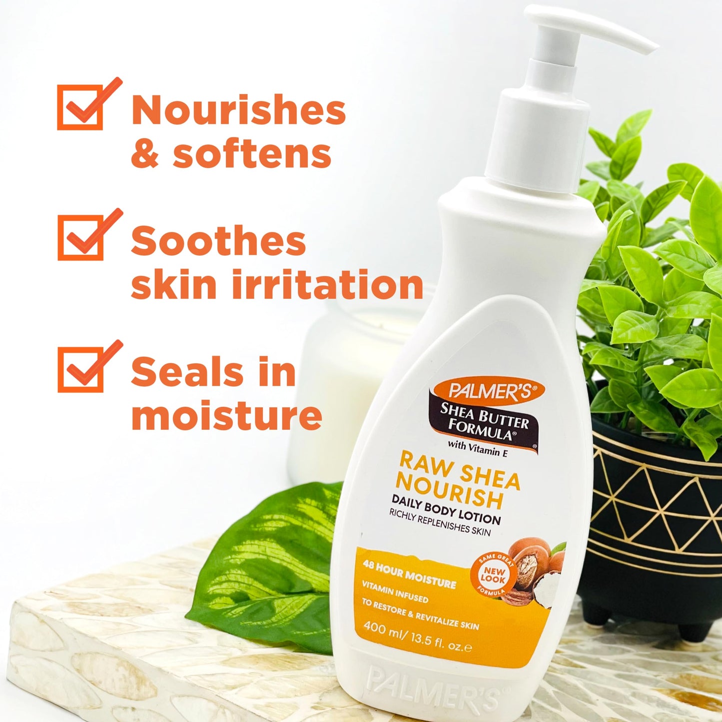 Palmer's Shea Formula Raw Shea Body Lotion, Pump Bottle, 13.5 Ounces Beauty & Personal Care Palmer's