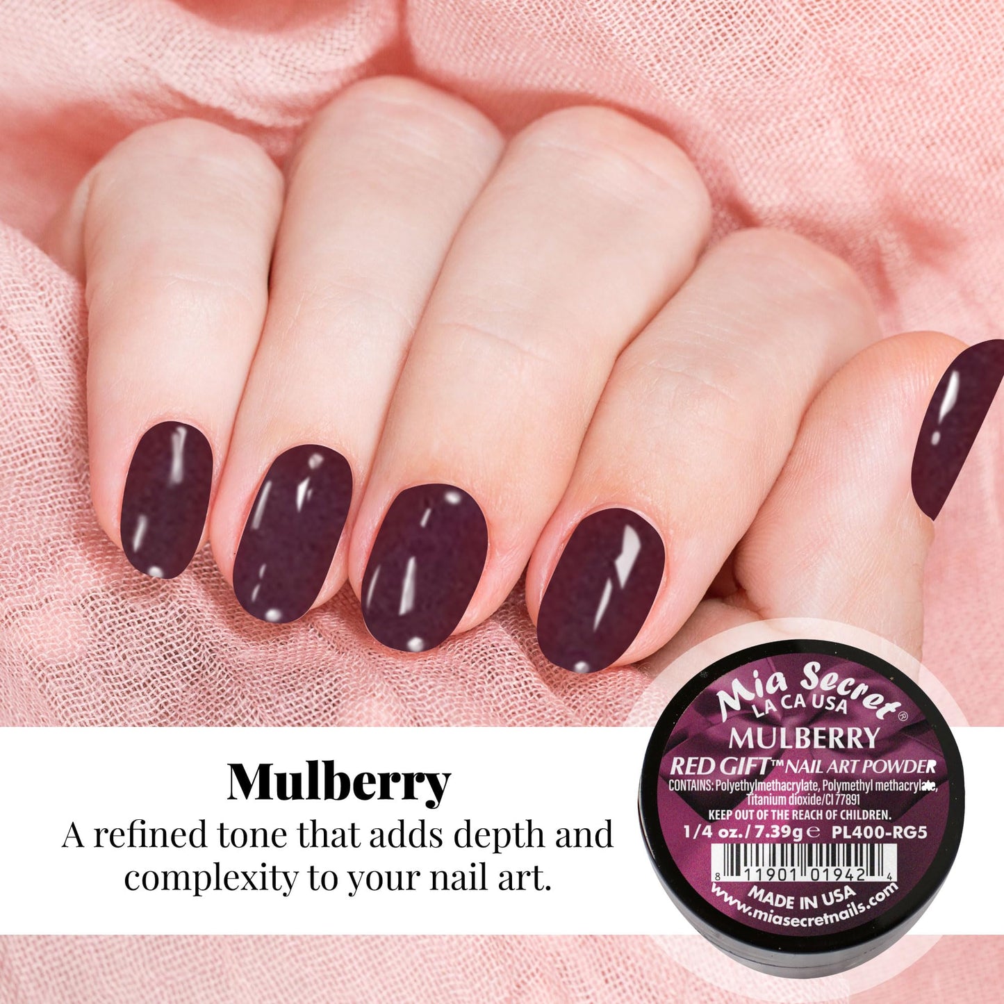 Mia Secret Red Gift Nail Art Powder - 6 Piece Collection - 1/4 Ounce Each Beauty & Personal Care Mia Secret