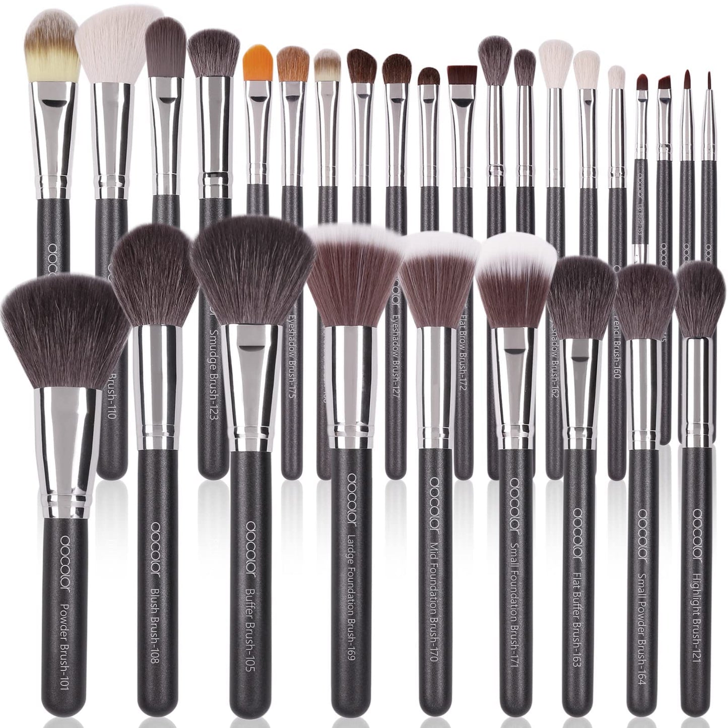 Docolor Professional Makeup Brush Set 29Pcs Makeup Brushes Valentines Day Gifts Premium Goat Synthetic Fiber Foundation Face Powder Blush Concealer Beauty & Personal Care docolor