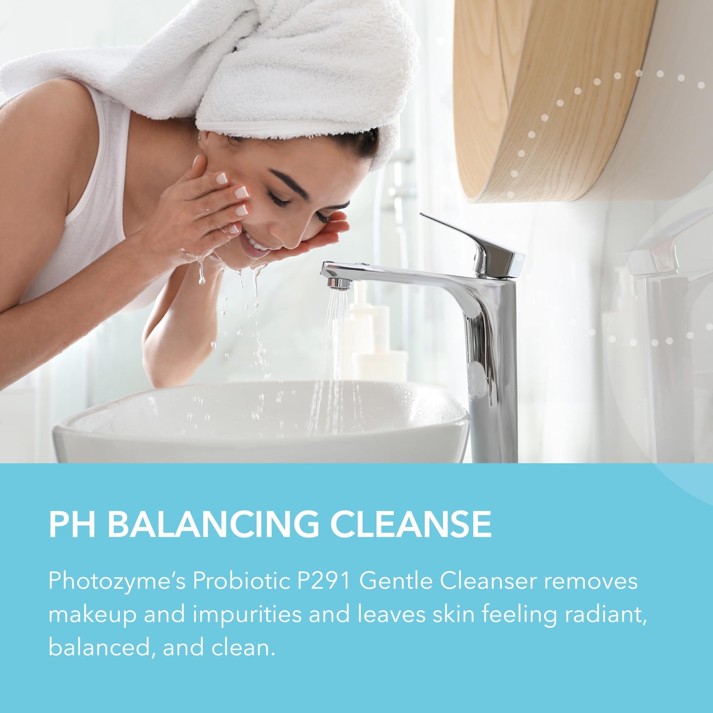 Photozyme Probiotic P291 Gentle Cleanser - Face Wash That Cleans and Tones - Removes Makeup and Impurities - pH Balances The Skin - Promotes Healthy Beauty & Personal Care Photozyme