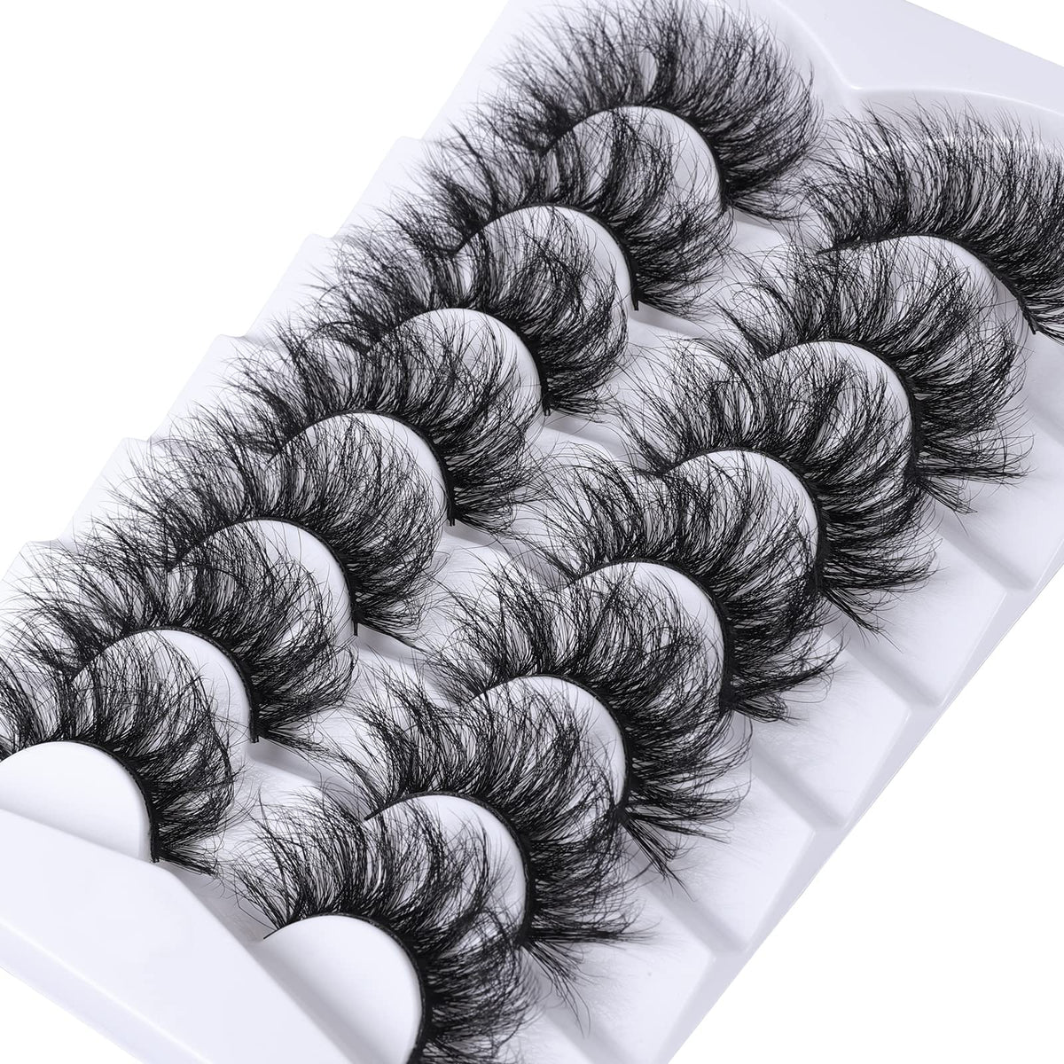 Mebver False Eyelashes Cat Eye Lashes Faux Mink Lashes Natural Look Fluffy Wispy Lashes That Look Like Extensions Pestañas Postizas D Curl Lash Strips Beauty & Personal Care Mebver