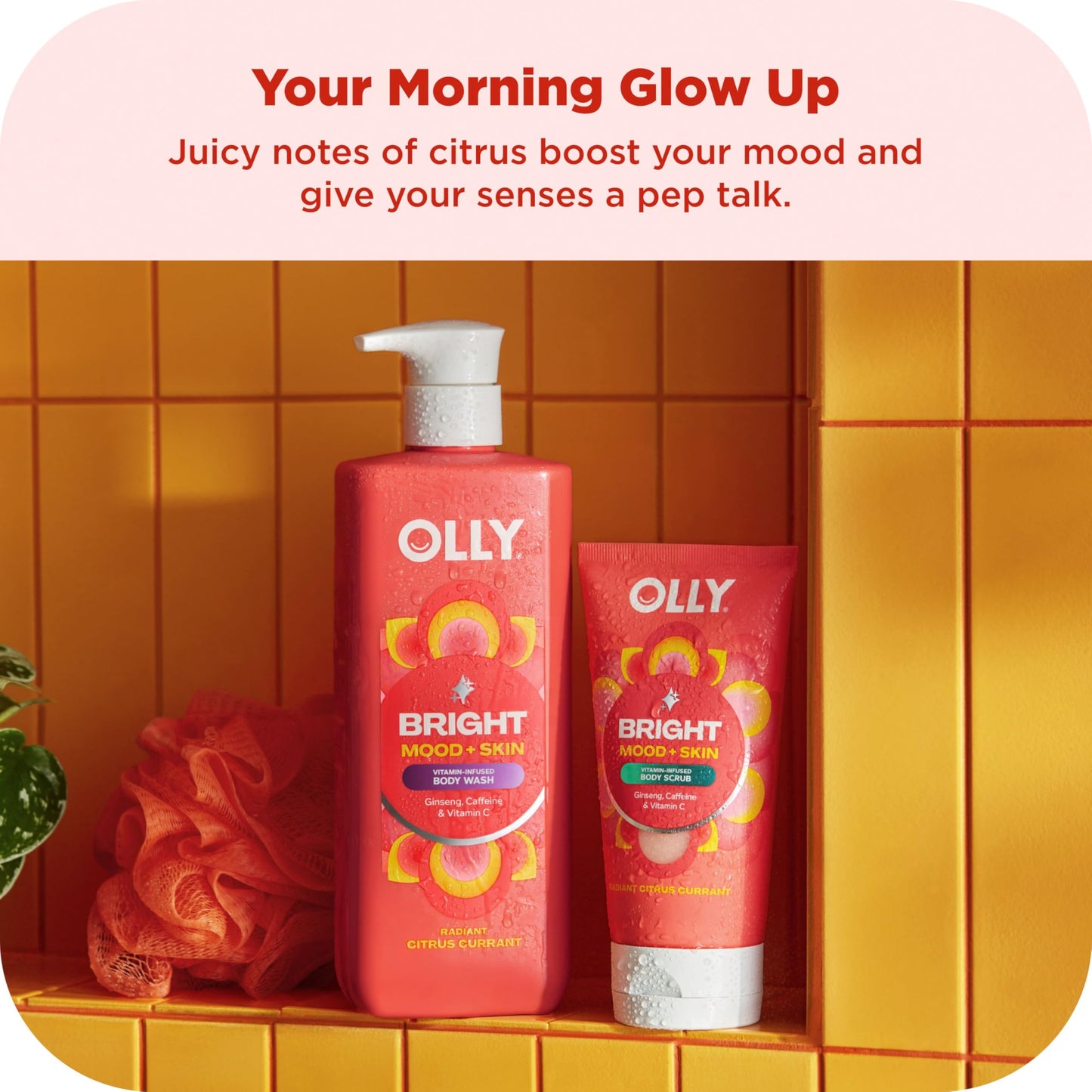 OLLY Rest & Rise Body Care Set - Day & Night Regimen - 2 Body Washes + Body Serum Lotion + Scrub - With Vitamin D, Retinol, Botanicals & Vitamin C Beauty & Personal Care OLLY