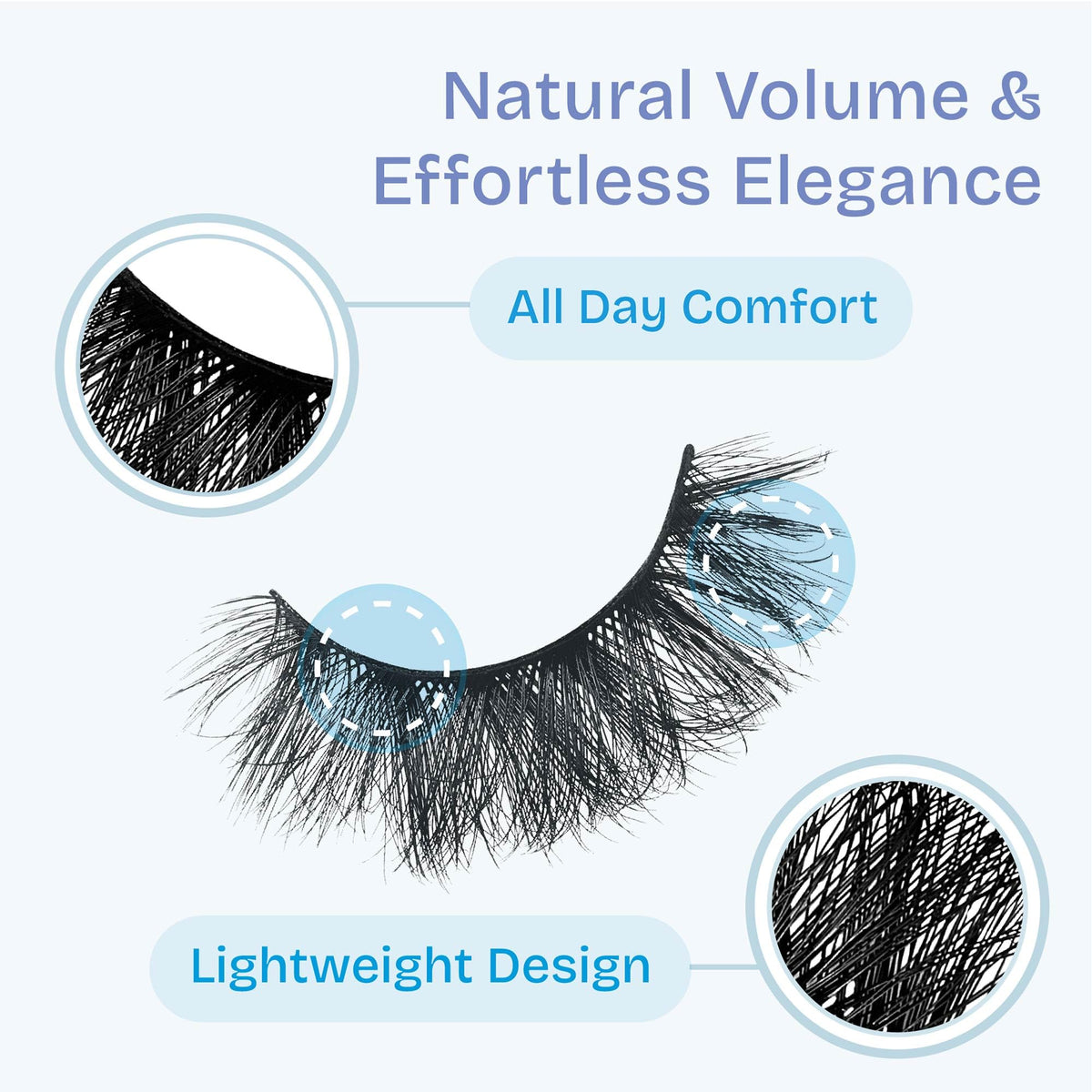Broadway False Lashes Multipack, Faux Mink Wispy Volume Strip Eyelashes, Natural Look for Daily & Glam Wear, 5 Pairs Fluffy & Lightweight Cat Eye