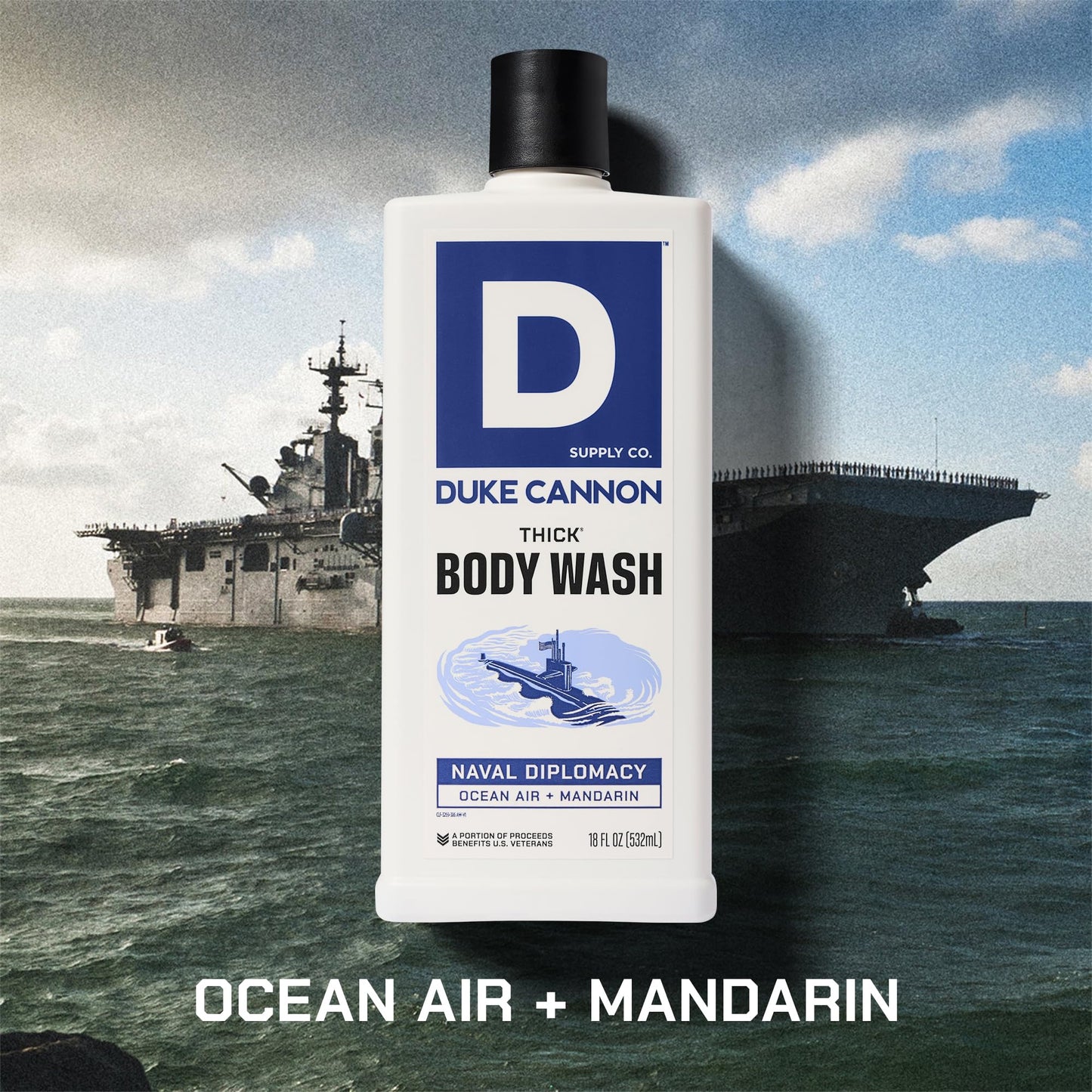 Duke Cannon Supply Co. THICK High-Viscosity Body Wash for Men - Smells Like Naval Supremacy, 17.5 Fl Oz 3PACK Beauty & Personal Care Duke Cannon Supply Co.