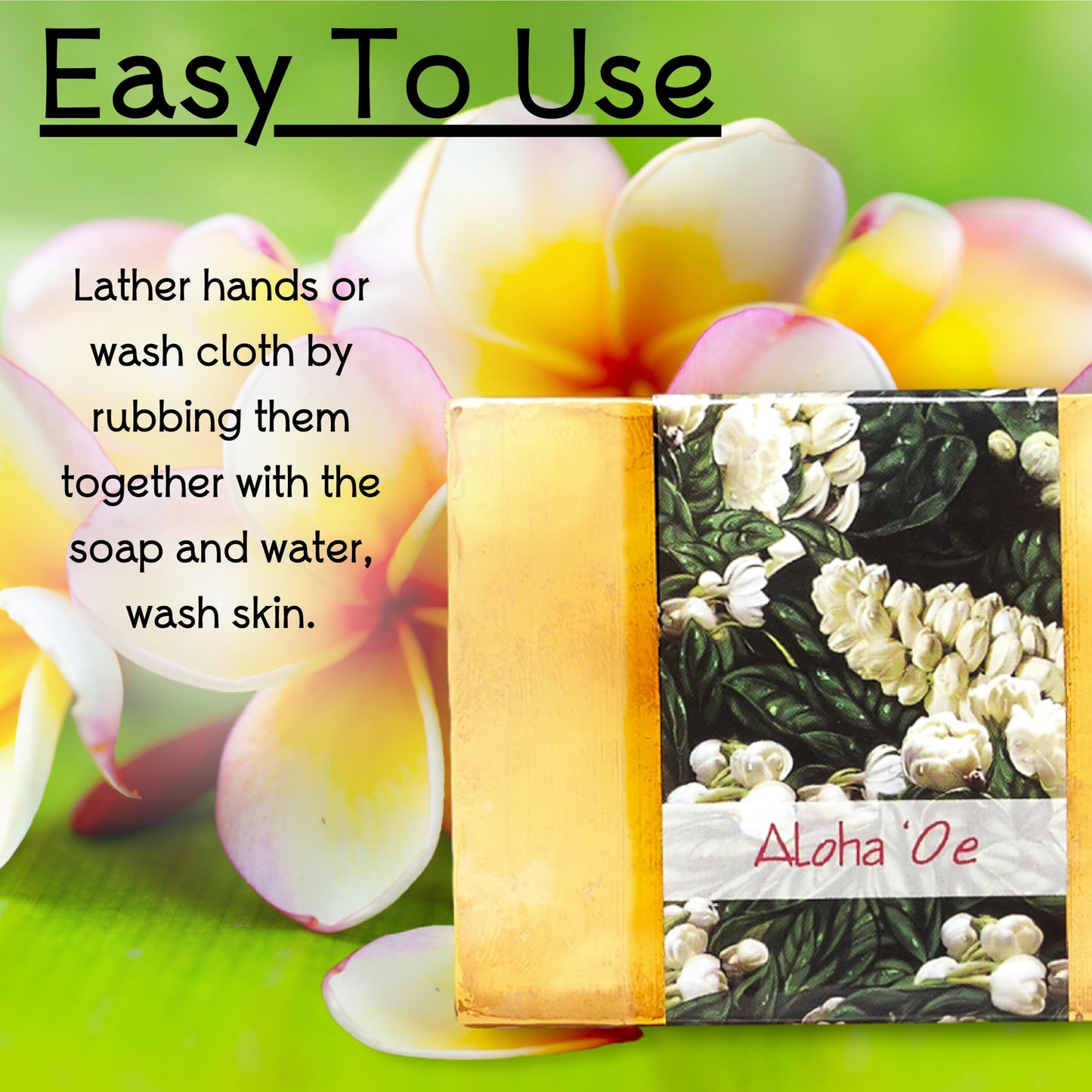 Nabila K Aloha 'Oe Glycerin Bar Soap | Pikaki Flower Scent | Natural, Vegan, Hypoallergenic | 100% Vegetable Glycerin, Sulfate-Free, Paraben-Free | Beauty & Personal Care Nabila K