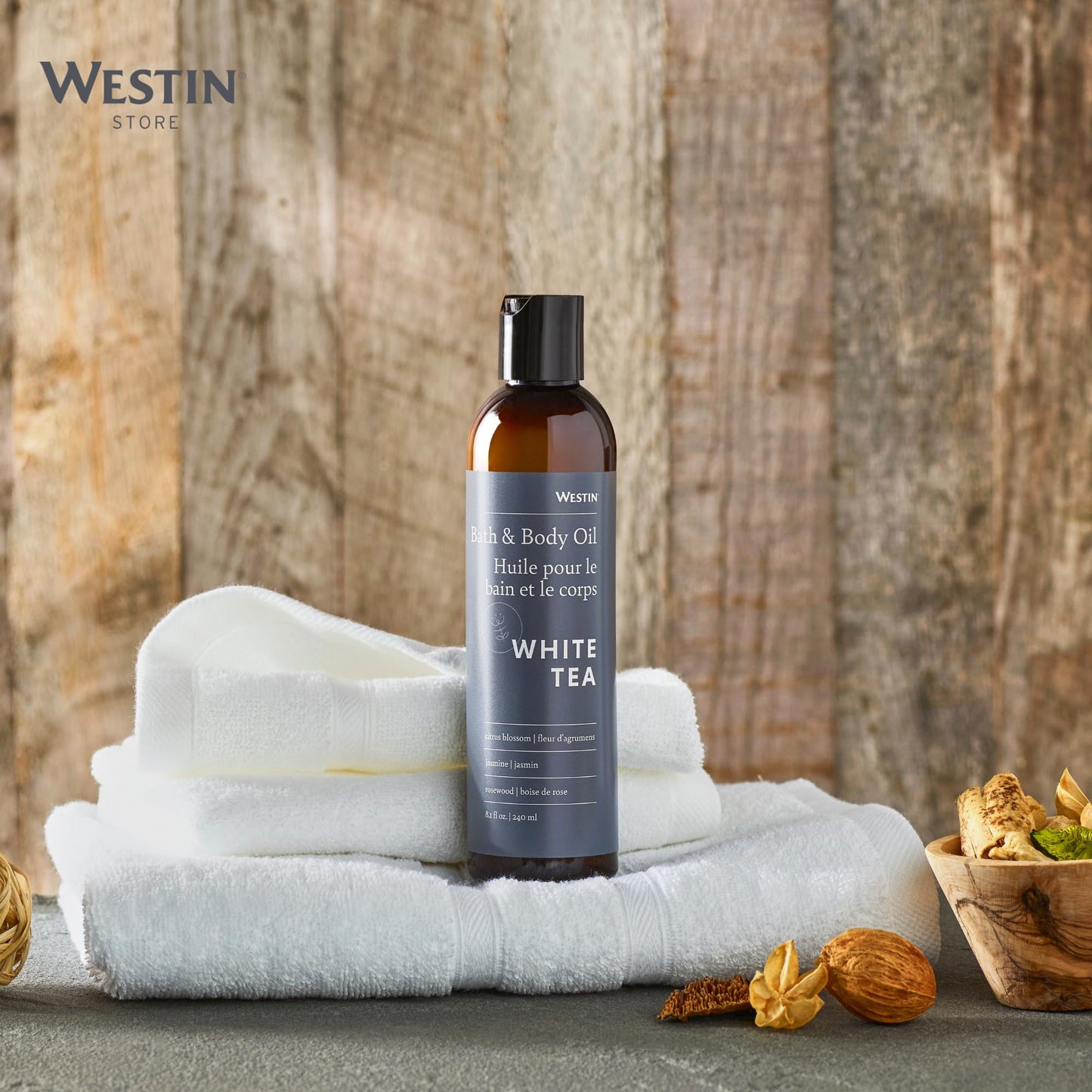 Westin White Tea Aloe Bath & Body Oil - Soothing, Invigorating Bath and Massage Oil with White Tea and Aloe - 8 Ounces Beauty and Personal Care Westin