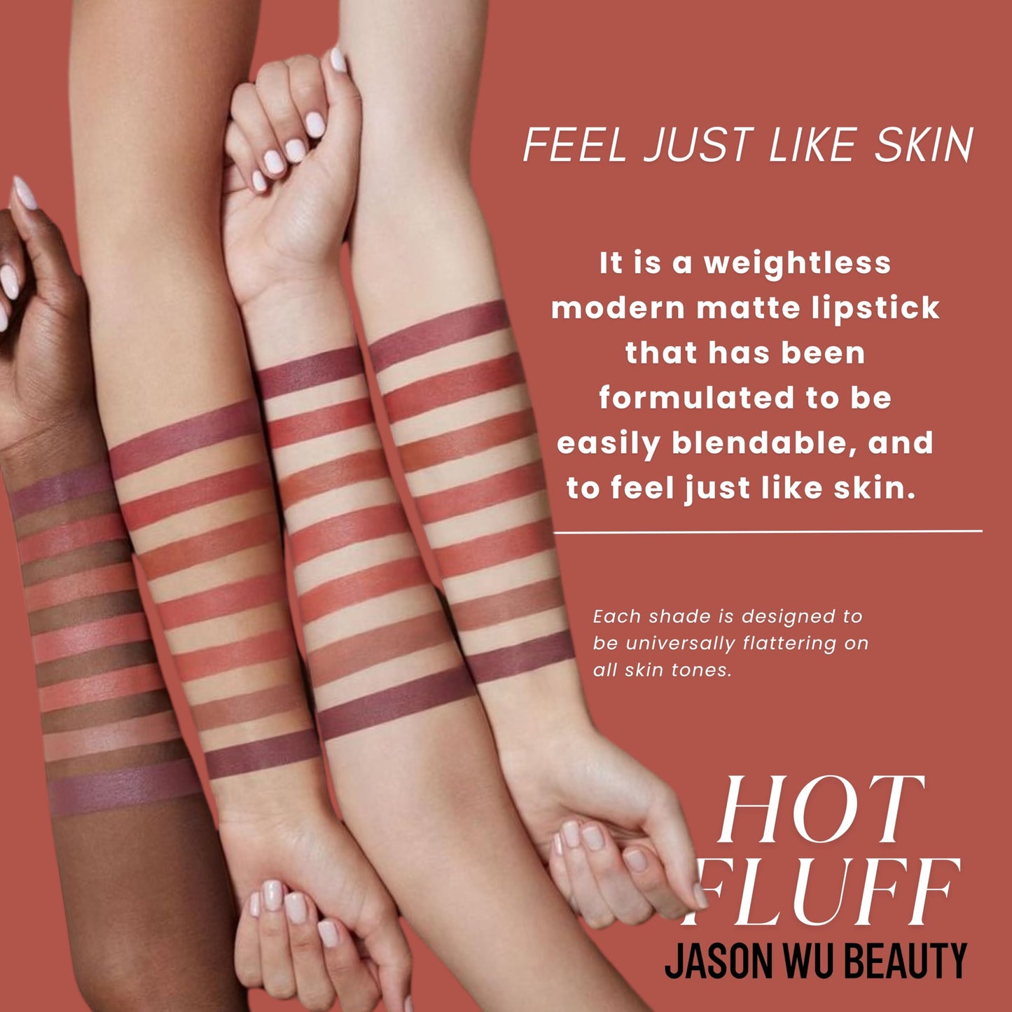 Jason Wu Beauty Hot Fluff Modern Matte Lipstick - 3-in-1 Lipstick, Blush, Shadow, 3.8g 0.134oz (Apple Pie, 3.8g) Beauty & Personal Care Jason Wu