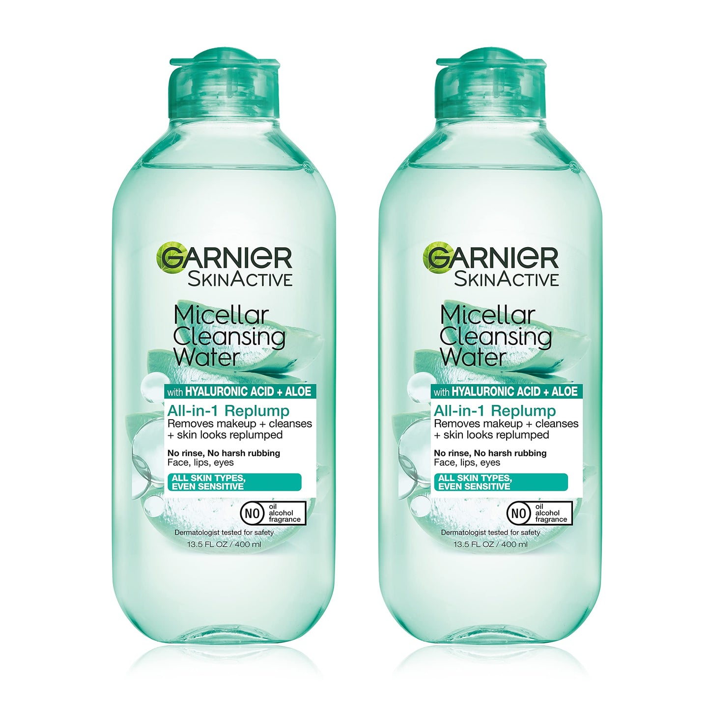 Garnier Micellar Water with Hyaluronic Acid, Facial Cleanser & Makeup Remover, Hydrating and Plumping, For All Skin Types, Vegan, Cruelty Free, 13.5 Beauty & Personal Care Garnier
